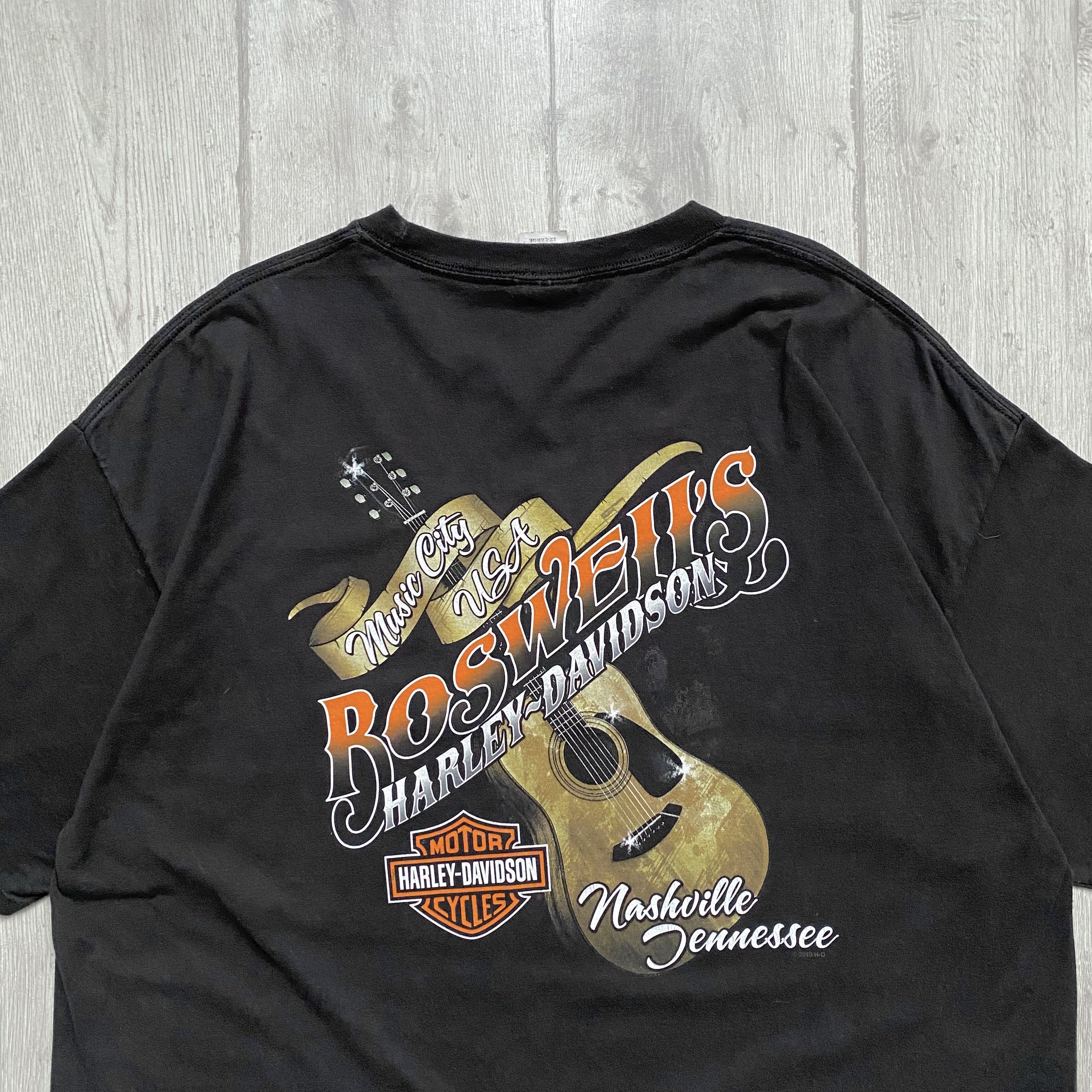 Harley Davidson Rock x Harley Davidson vintage washed TEE motorcycles Y2K Size US XL / EU 56 / 4 - 10 Thumbnail