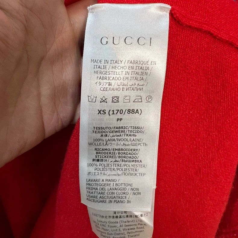 Gucci Gucci Red long-sleeved sweater Size XS / US 0-2 / IT 36-38 - 4 Thumbnail