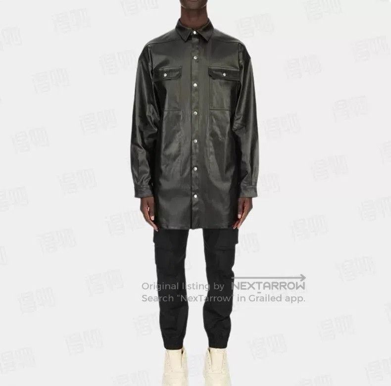 Rick Owens Rick Owens SS24 Loose Stretch Shirt-Neck Jacket Size US L / EU 52-54 / 3 - 9 Thumbnail