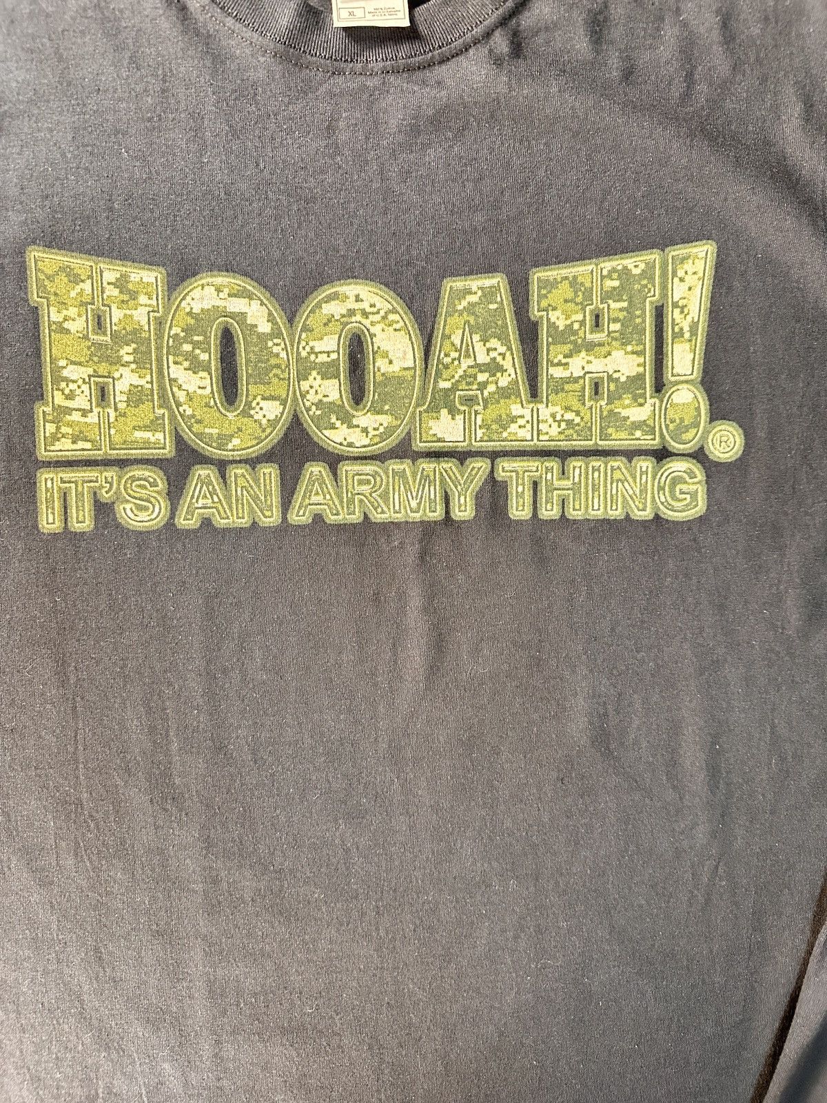 Fruit Of The Loom Black Fruit of the Loom HOOAH! 'It's an ARMY Thing' Size US XL / EU 56 / 4 - 2 Thumbnail