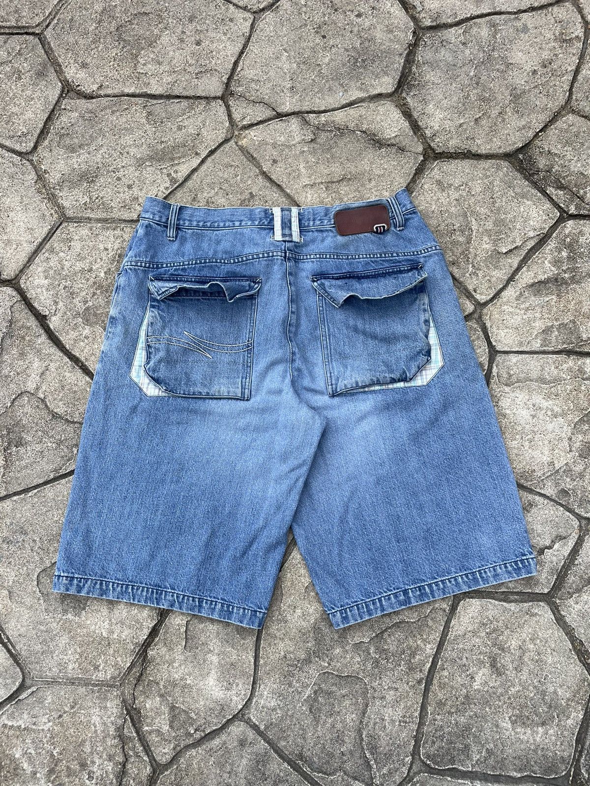 Phat Farm Y2K Phat Farm Rave Jean Shorts Size US 38 / EU 54 - 3 Thumbnail