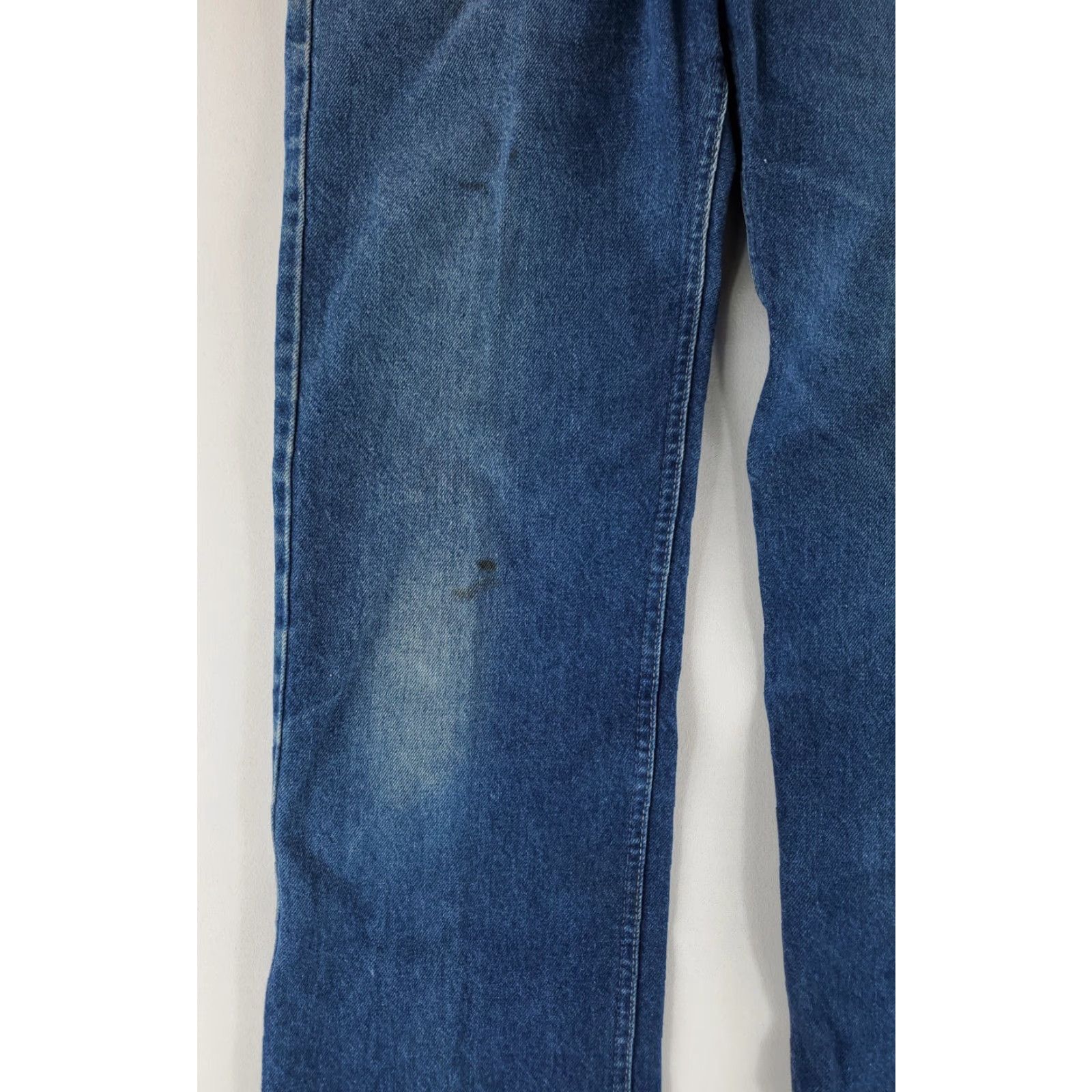 Lee VINTAGE Lee Riders VTG 70s Whiskering Faded Mended Mens Jeans 32x34 Regular Blue Denim Straight 70s Mens Size ONE SIZE - 3 Thumbnail
