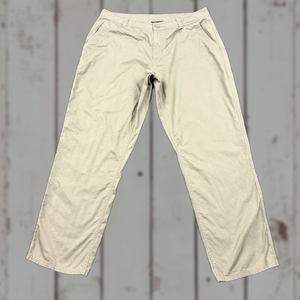 The North Face The North Face Pants Mens XL Beige Outdoor Lightweight 100% Cotton 35x31 Chino Straight Flat Front Regular Logo Size US 36 / EU 52 - 1 Thumbnail
