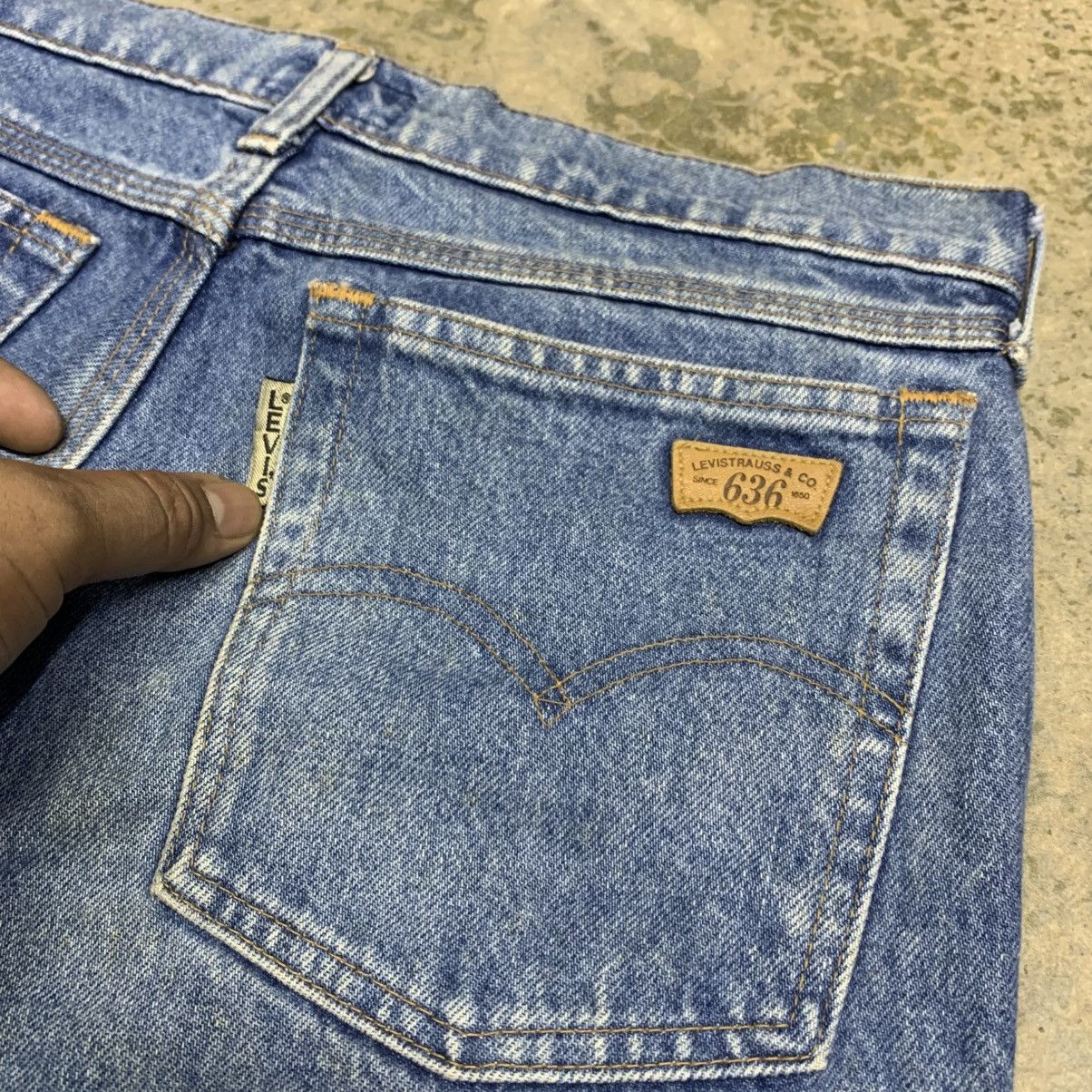 Levi's × Levi's Vintage Clothing × Vintage Rare 1991 Levis 636 Big E Silver Tab Vintage Japan Size US 30 / EU 46 - 19 Thumbnail