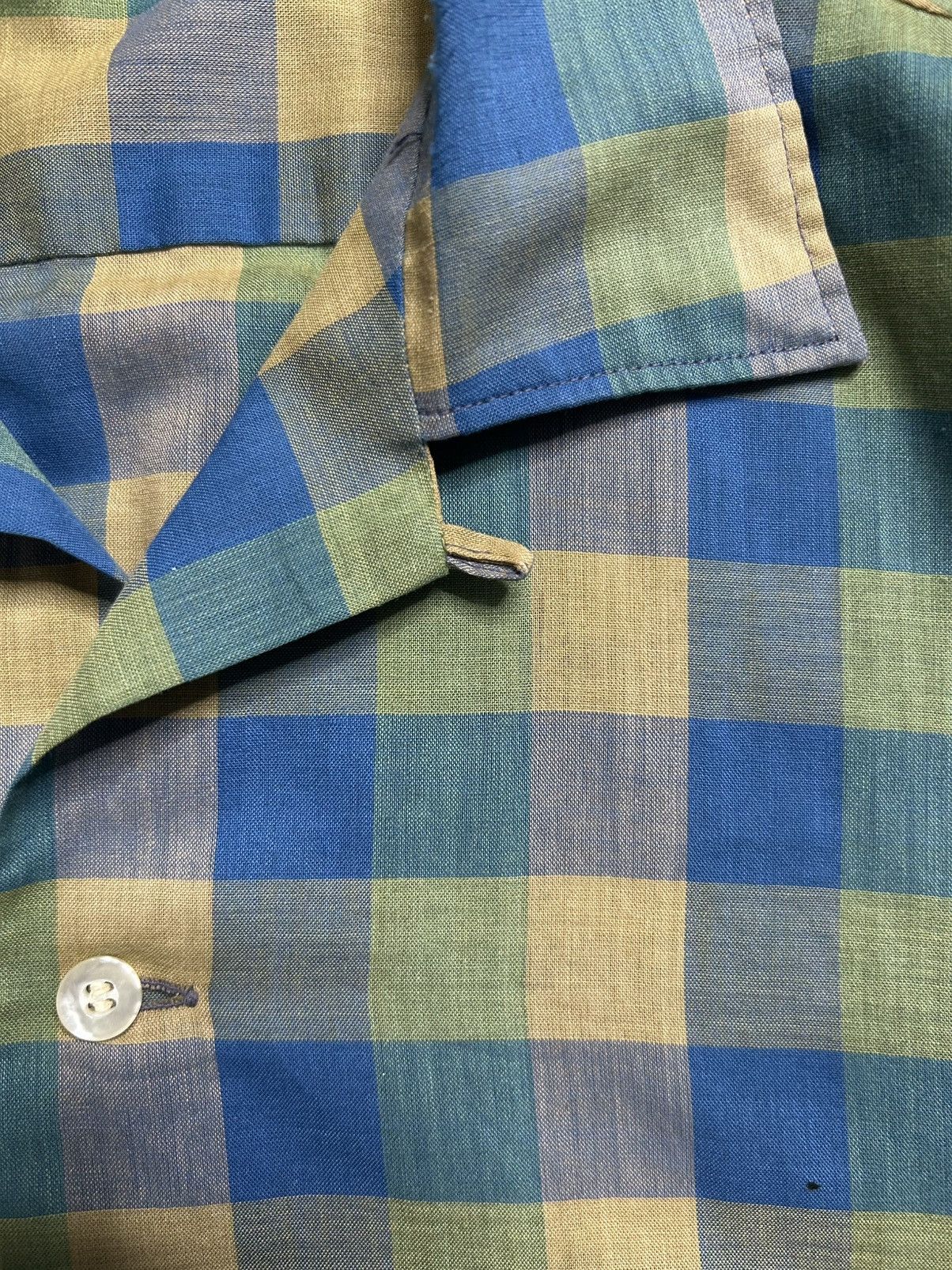 JCPenney Vintage 60s Loop Collar Penneys Towncraft Button Up Shirt Size US M / EU 48-50 / 2 - 5 Thumbnail
