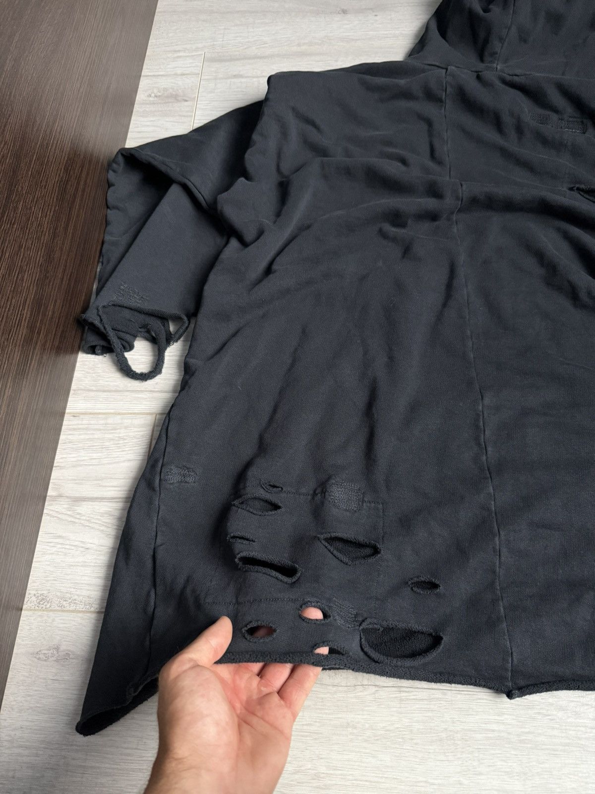 Diesel Distressed Holes Hoodie Kapital Rick Owens Archive style Size US XL / EU 56 / 4 - 7 Thumbnail