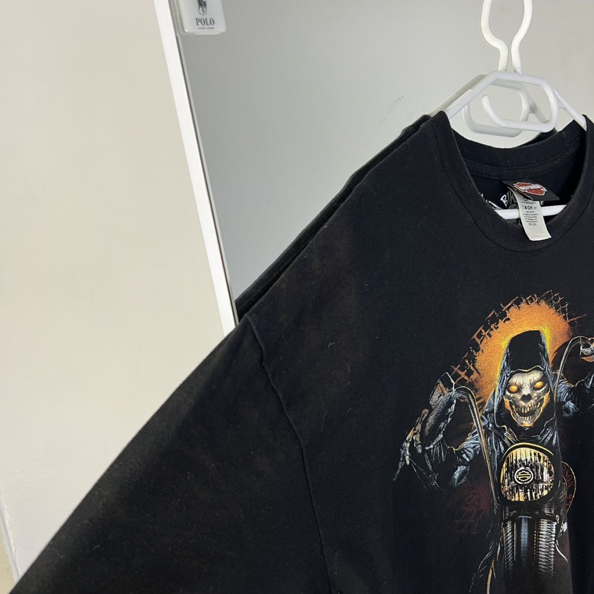 Harley Davidson Vintage Y2K Harley Davidson Dead Skull Sun Faded T-Shirt Size US XXL / EU 58 / 5 - 7 Thumbnail