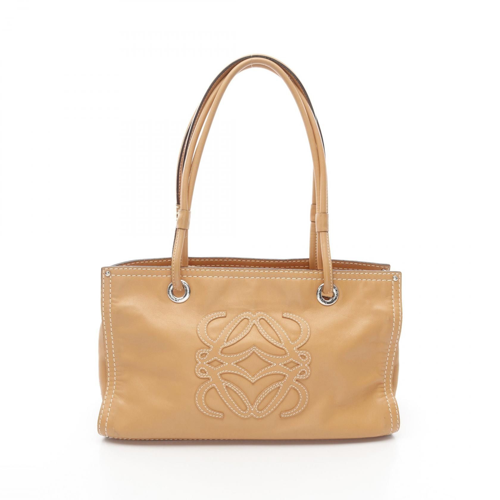 Loewe Loewe Loewe Anagram Leather Tote Bag Leather Tote Bag Size ONE SIZE - 1 Thumbnail