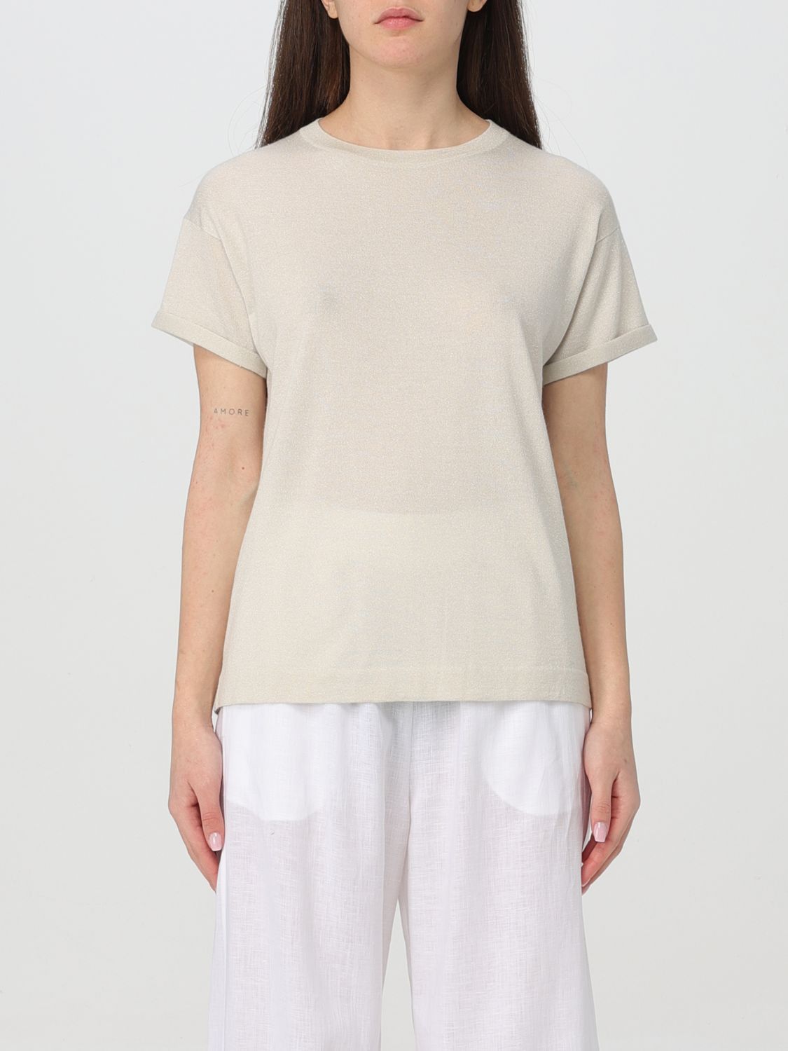 image of Brunello Cucinelli T-Shirt Woman White, Women's (Size XS)