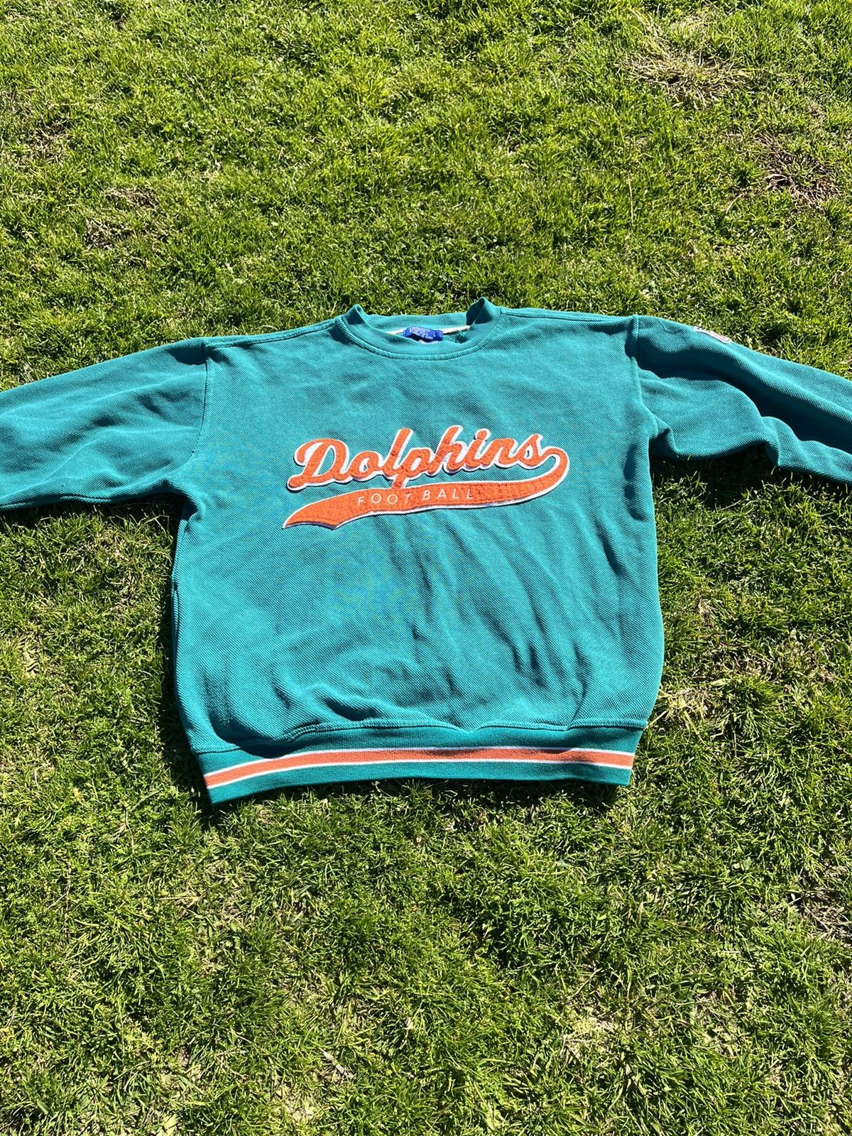NFL × Vintage Vintage Dolphins Sweater Size US L / EU 52-54 / 3 - 1 Thumbnail