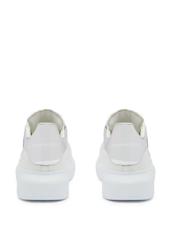 Alexander McQueen o1w1db10925 Oversized Sneaker in White/Silver Size US 9.5 / IT 39.5 - 3 Thumbnail