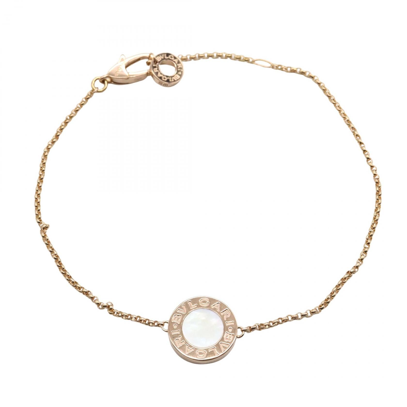 Bvlgari Bvlgari Bvlgari Bvlgari Au750 Pink Gold Mother of Pearl Bracelet Precious Metal Bracelet DUTY FREE for USA Size ONE SIZE - 1 Thumbnail