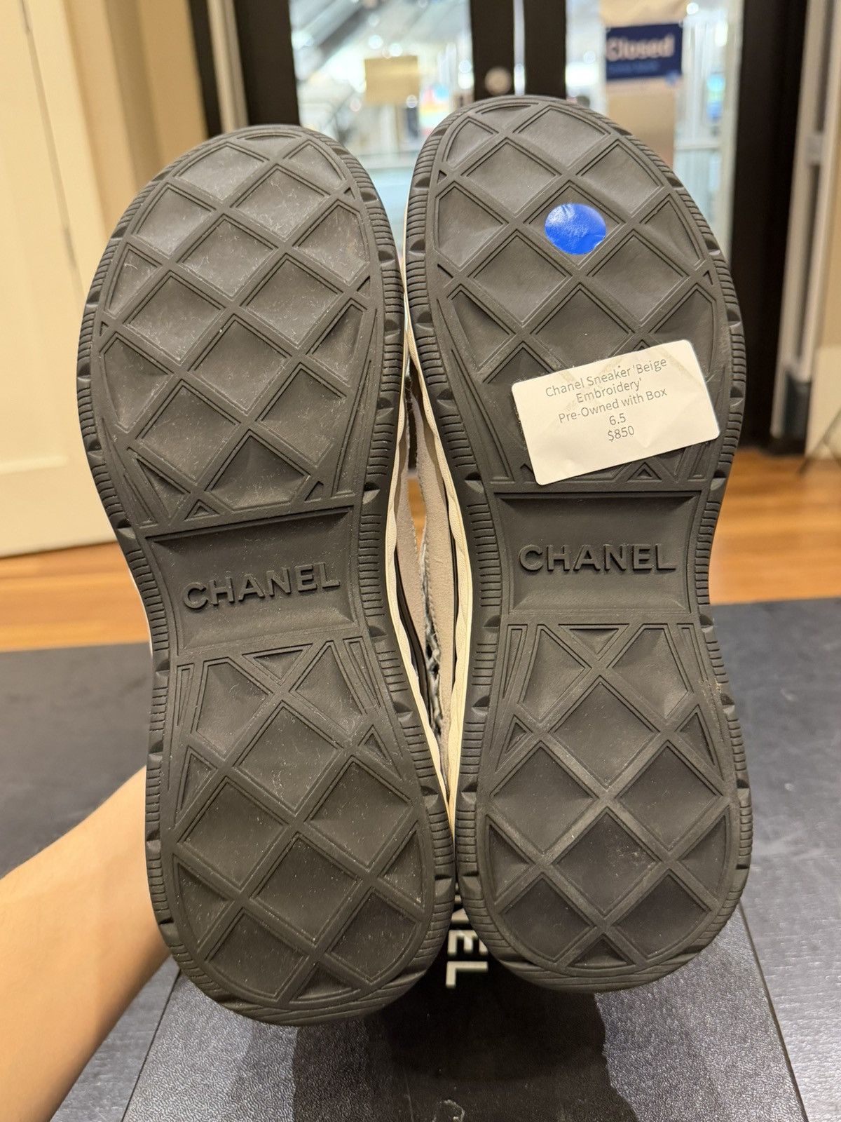 Chanel Chanel Trainer Sneakers - Beige Size US 6.5 / EU 39-40 - 5 Thumbnail
