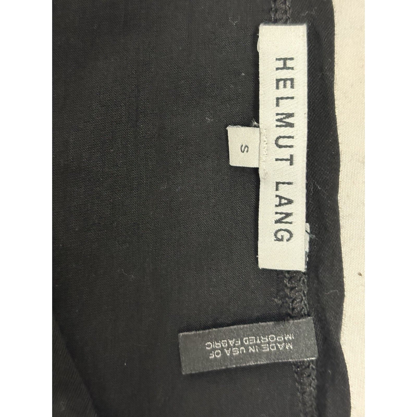 Helmut Lang Helmut Lang Womens S Cotton Cashmere T-Shirt Tunic Top Black Size S / US 4 / IT 40 - 3 Thumbnail