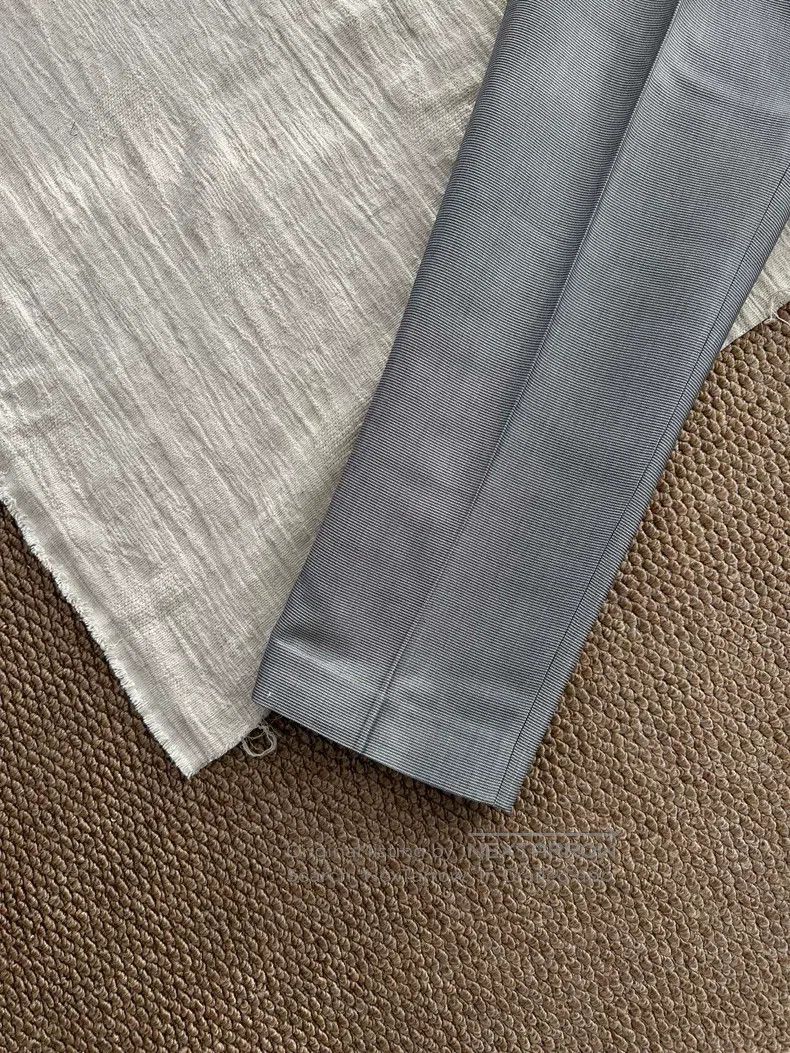 Hermes Hermes Silk Narrow Suit Pants, Silver Size 27" / US 4 / IT 40 - 4 Thumbnail