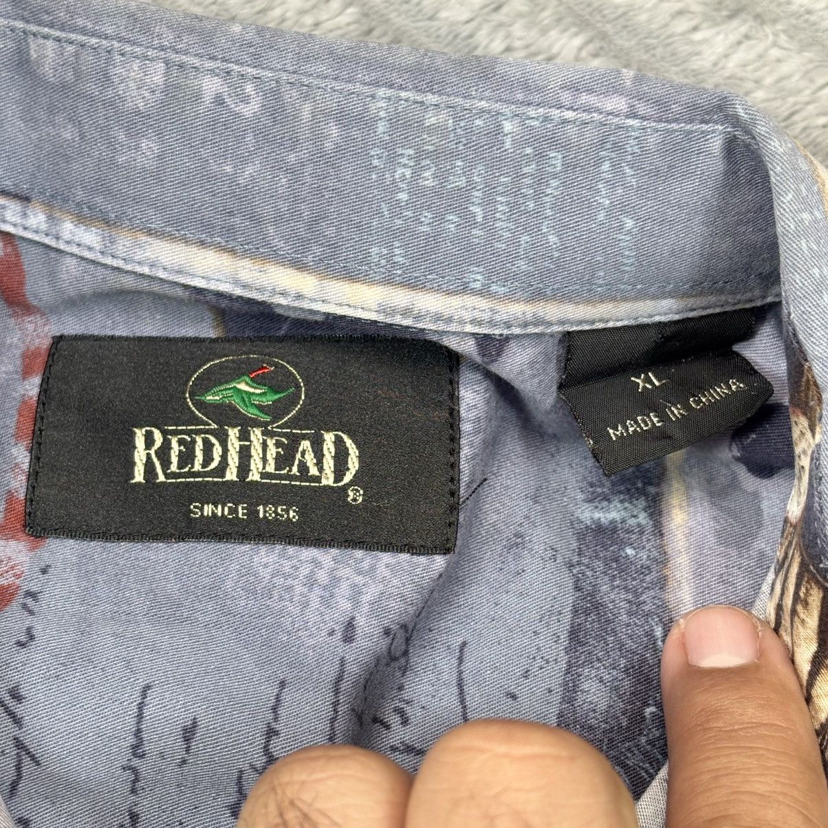 Redhead RedHead Mens L Short-sleeve Button Down Shirt Baseball VTG Size US L / EU 52-54 / 3 - 2 Thumbnail