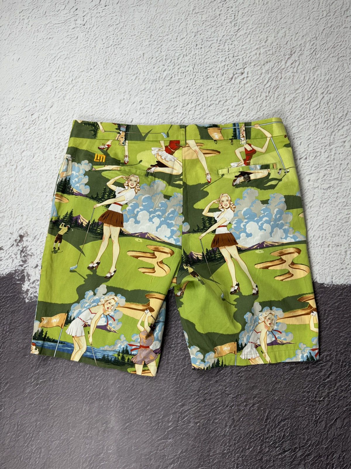 Other Loudmouth Rare Pin Up Girls Graphic Golf Shorts Bermudas Size US 40 / EU 56 - 11 Thumbnail