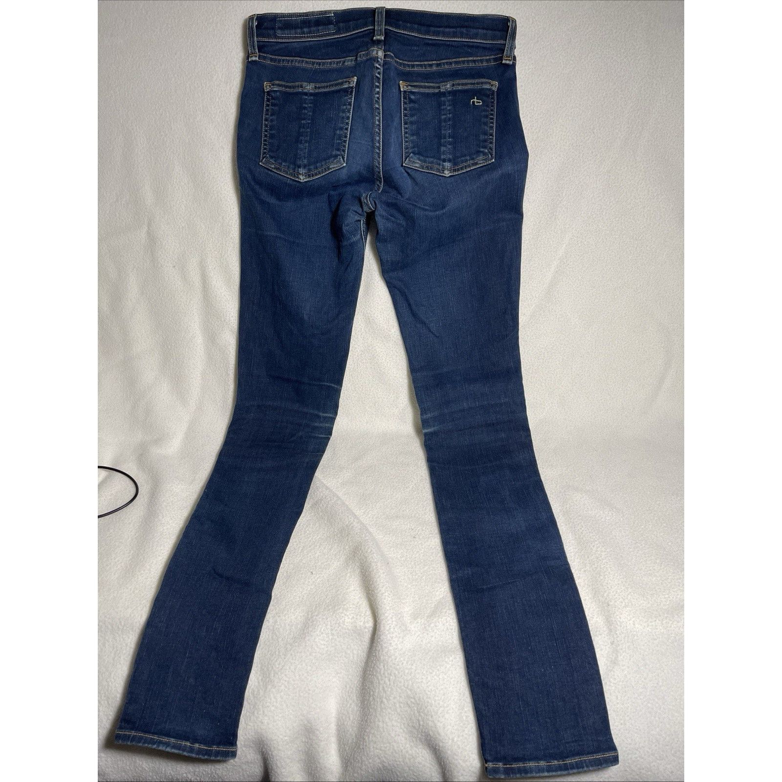 Rag & Bone Rag & Bone Skinny Jeans Woodford Blue Size 27- Distressed Size 27" / US 4 / IT 40 - 3 Thumbnail