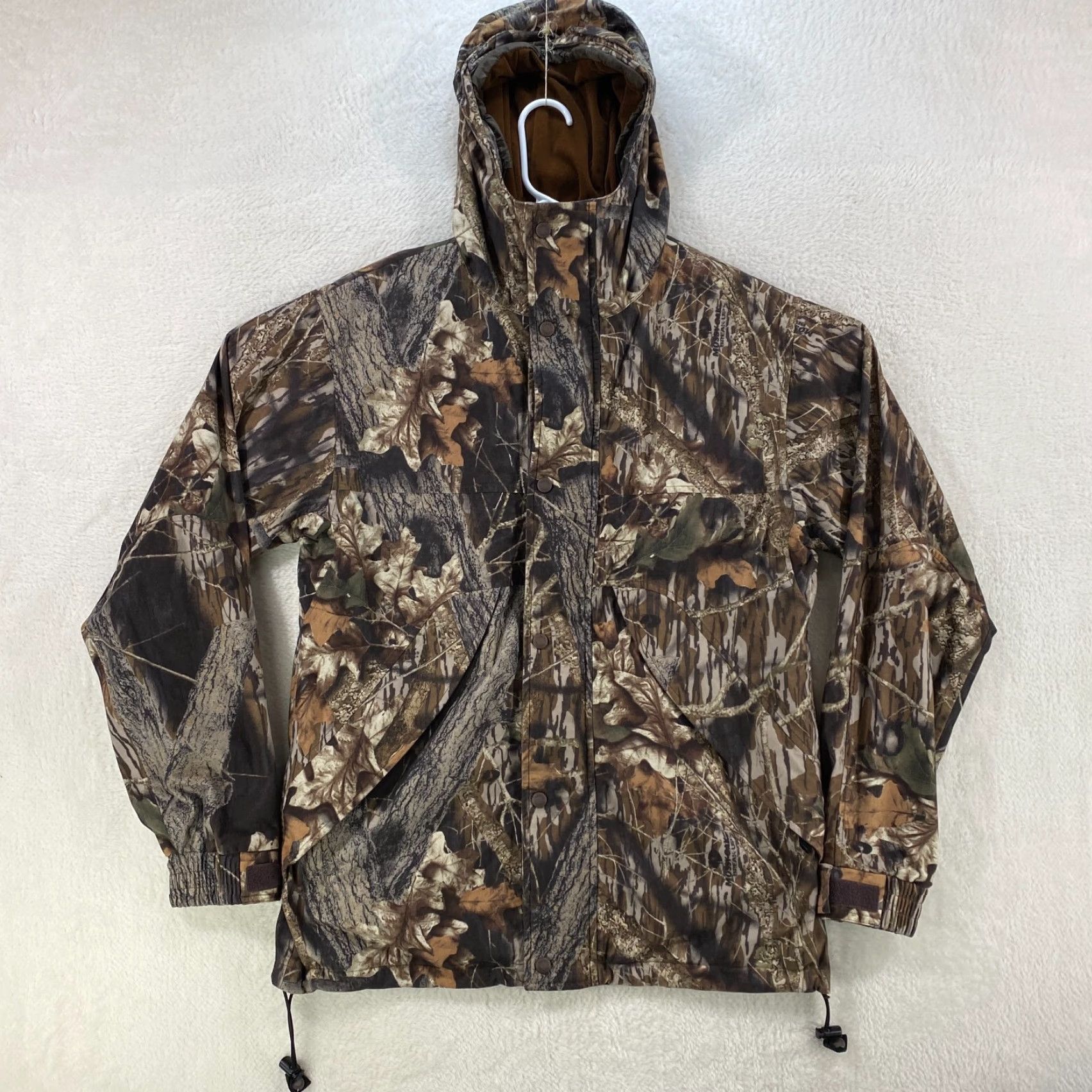Vintage Cabela's Dry Plus Camouflage Mossy Oak Hooded Zip Lightweight Jacket Coat Hunting Mens Medium Tall Camouflage Pattern Size US M / EU 48-50 / 2 - 2 Thumbnail