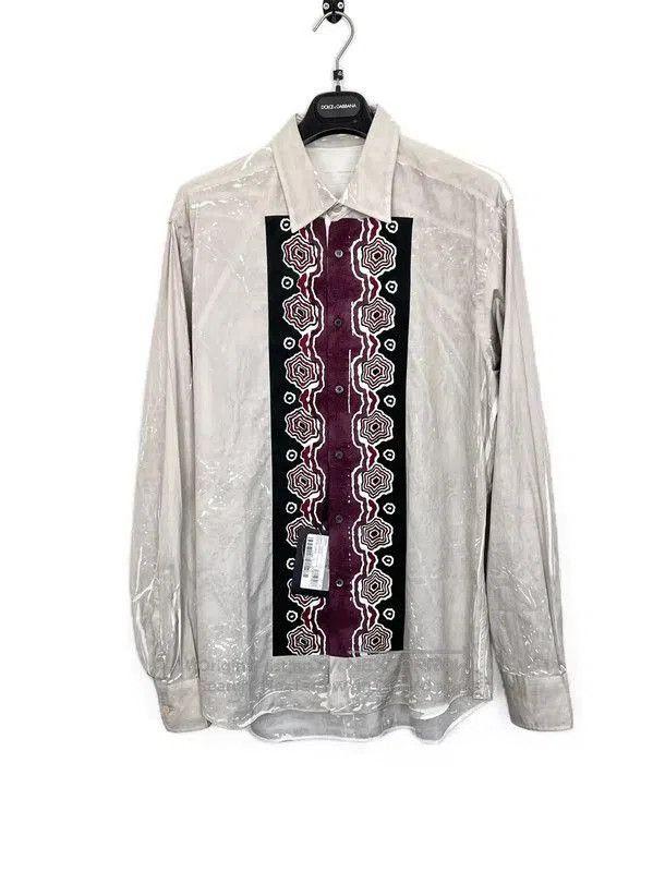 Prada Prada Men’s Long Sleeve Shirt in Cream. Size US L / EU 52-54 / 3 - 1 Thumbnail