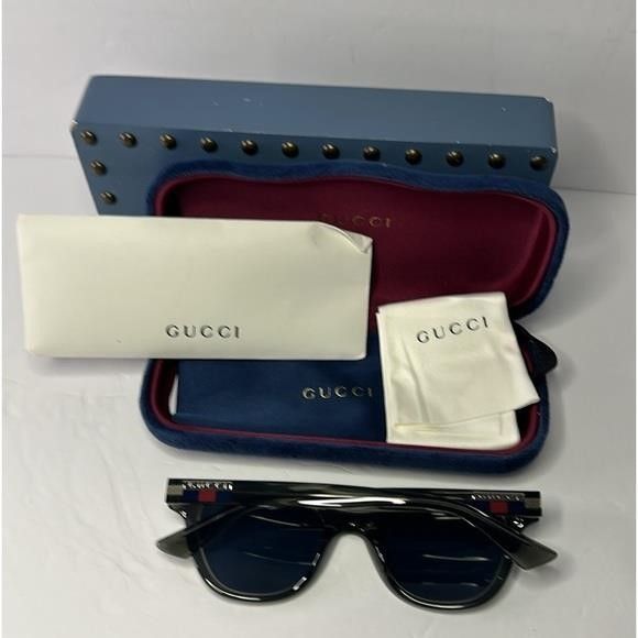 Gucci 💯 - New Authentic Gucci GG1116S 003 51 Men's Sunglasses","d Size ONE SIZE - 2 Thumbnail