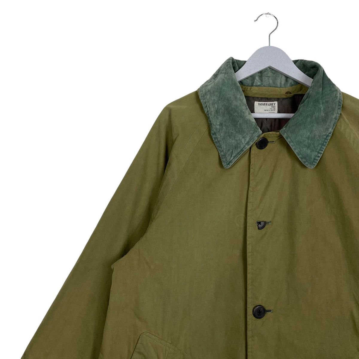 Japanese Brand × Vintage 💥 60s DOVER GREY ARMY GREEN LONG JACKET Size US L / EU 52-54 / 3 - 7 Thumbnail