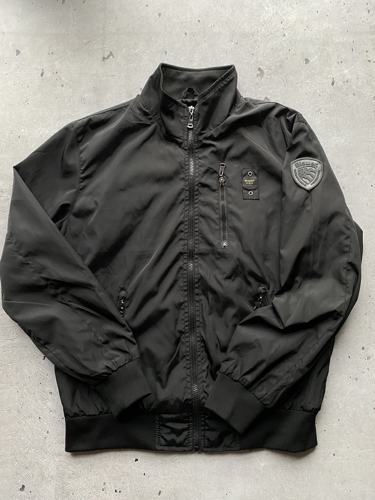 Vintage Vintage 90s Blauer USA Black Military Bomber Jacket Rare Y2K Size US M / EU 48-50 / 2 - 2 Thumbnail
