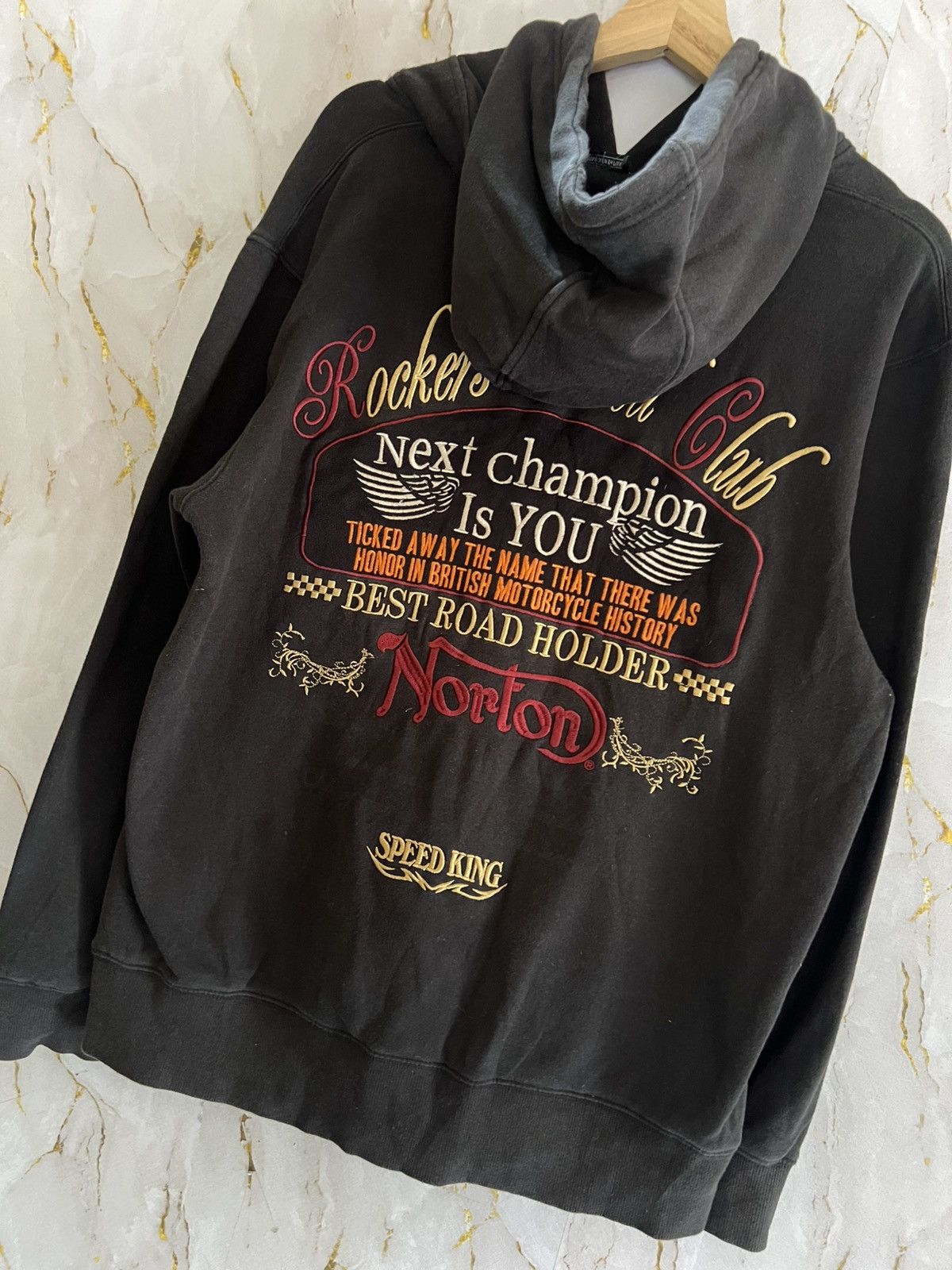 Norton Norton Hoodie – Vintage Motorcycle Streetwear Size US L / EU 52-54 / 3 - 6 Thumbnail