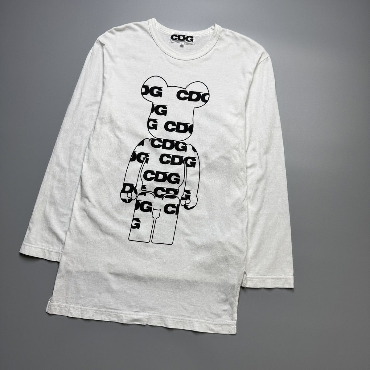 Comme des Garcons CDG x Bearbricks - Medicom Toy Long Front Sweatshirt Size US L / EU 52-54 / 3 - 3 Thumbnail