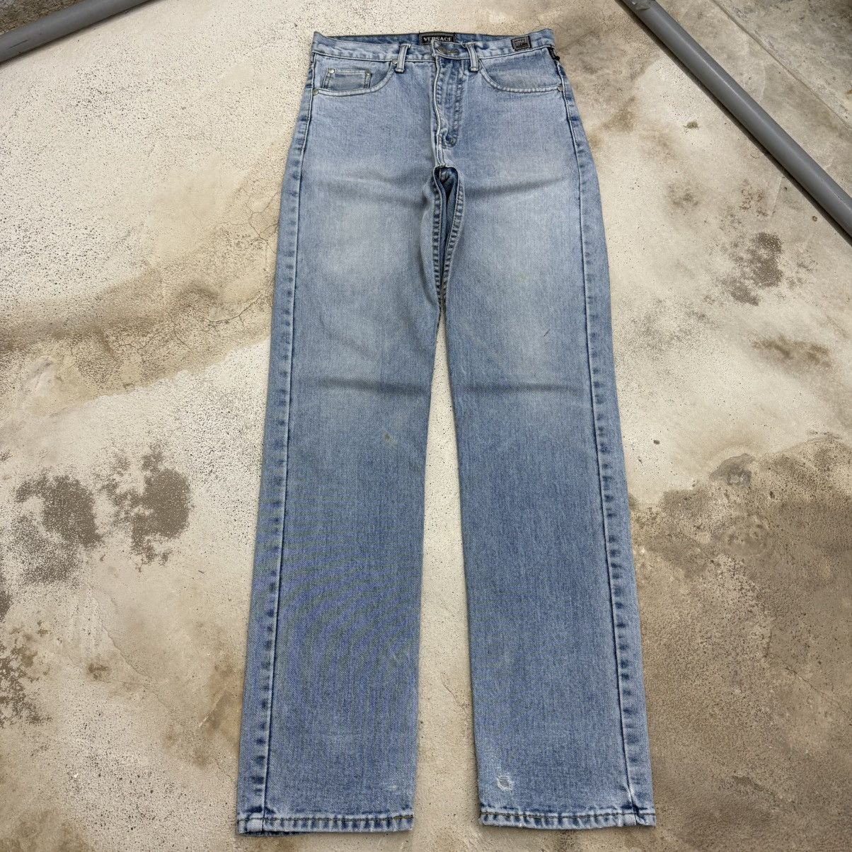 Versace Jeans Couture Vintage Versace Jeans Couture Defect Medium Wash Denim Pants Size US 29 - 3 Thumbnail