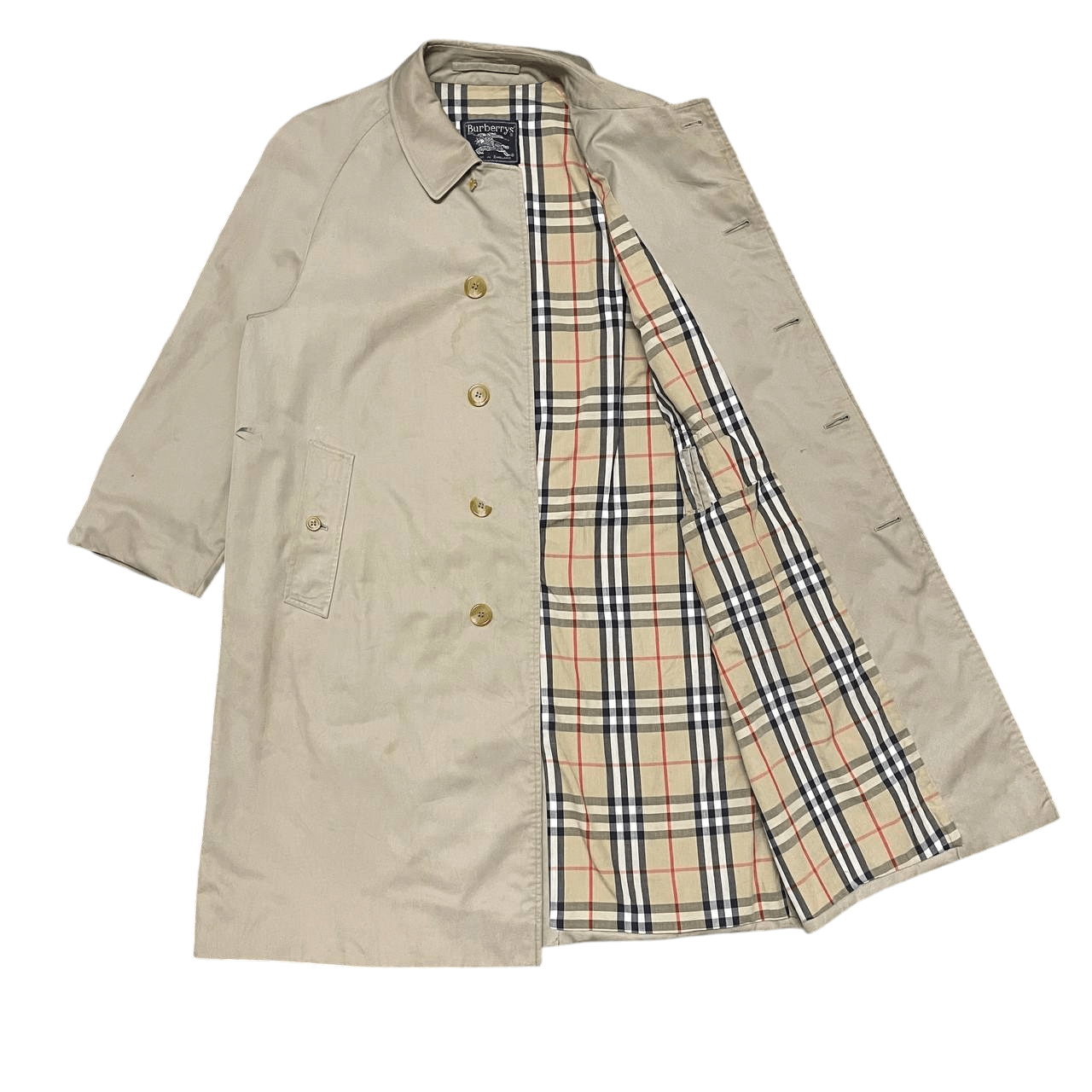 Burberry Vintage Burberry Nova Check Trench Coat England Made Size US M / EU 48-50 / 2 - 1 Thumbnail
