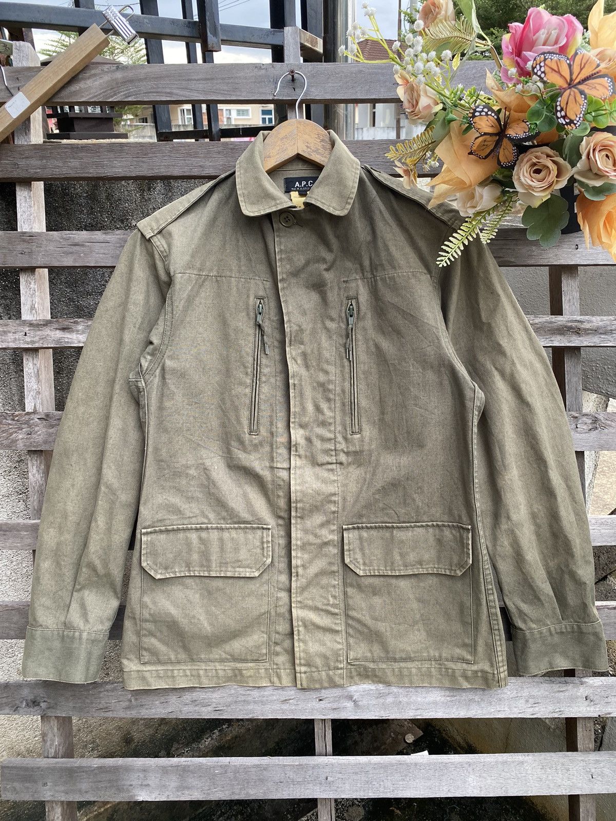A.P.C. Vintage A.P.C Military Jacket - army green Size M / US 6-8 / IT 42-44 - 3 Thumbnail