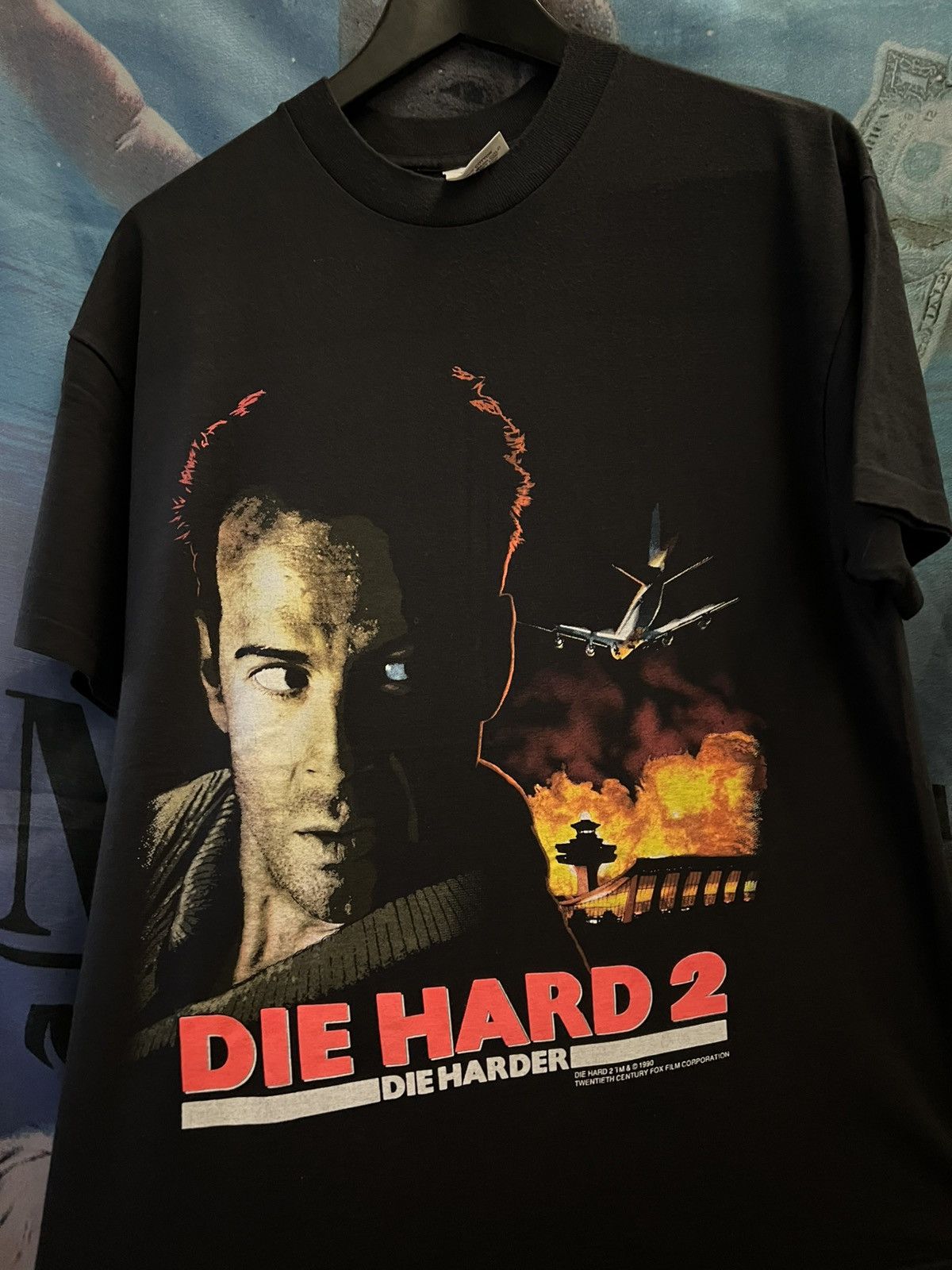 Vintage Vintage 1990 Die Hard 2 Bruce Willis Size US L / EU 52-54 / 3 - 1 Thumbnail