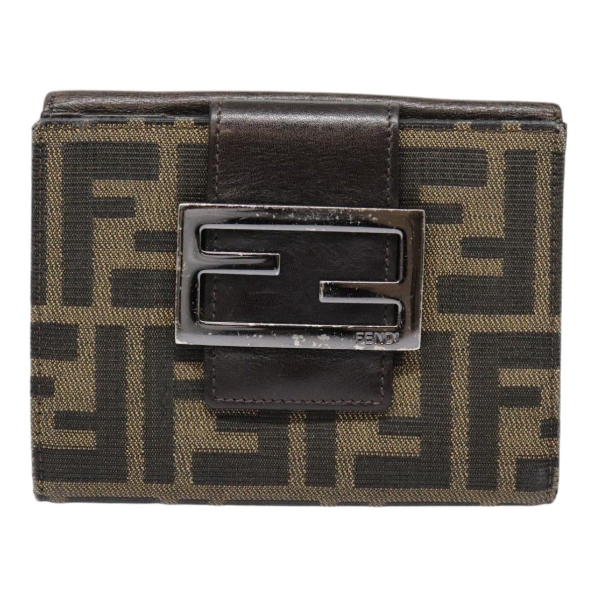 Fendi Brown Canvas Wallet (Pre-Owned) Size ONE SIZE - 1 Thumbnail