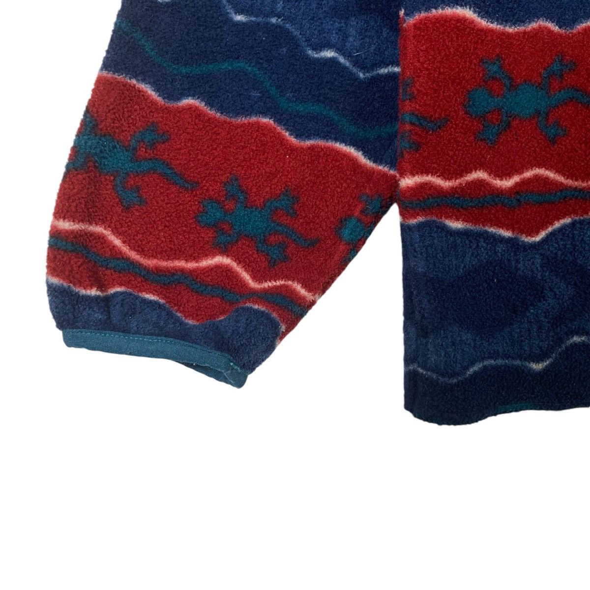 L.L. Bean × Patagonia Vintage L.L. Bean Red Multi Fleece Half Button Size US M / EU 48-50 / 2 - 7 Thumbnail