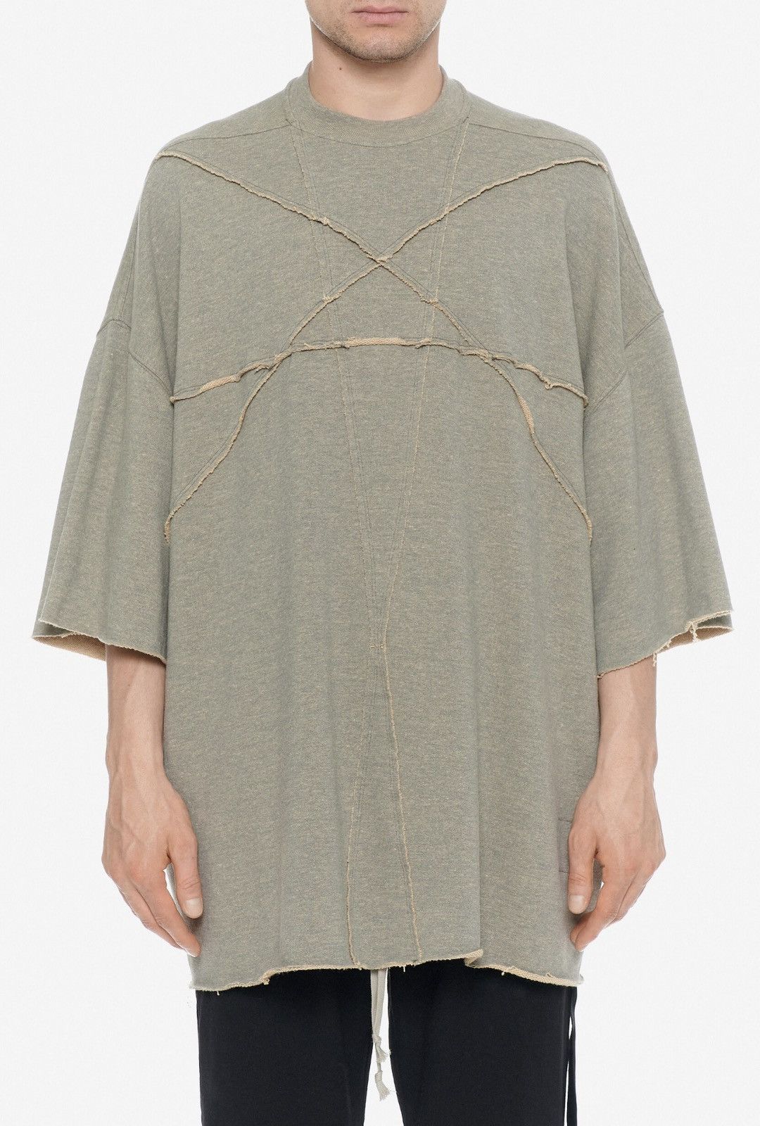 Rick Owens Drkshdw Last Rick Owens Drkshdw Frayed-Detail Tommy T-Shirt Size US M / EU 48-50 / 2 - 1 Thumbnail