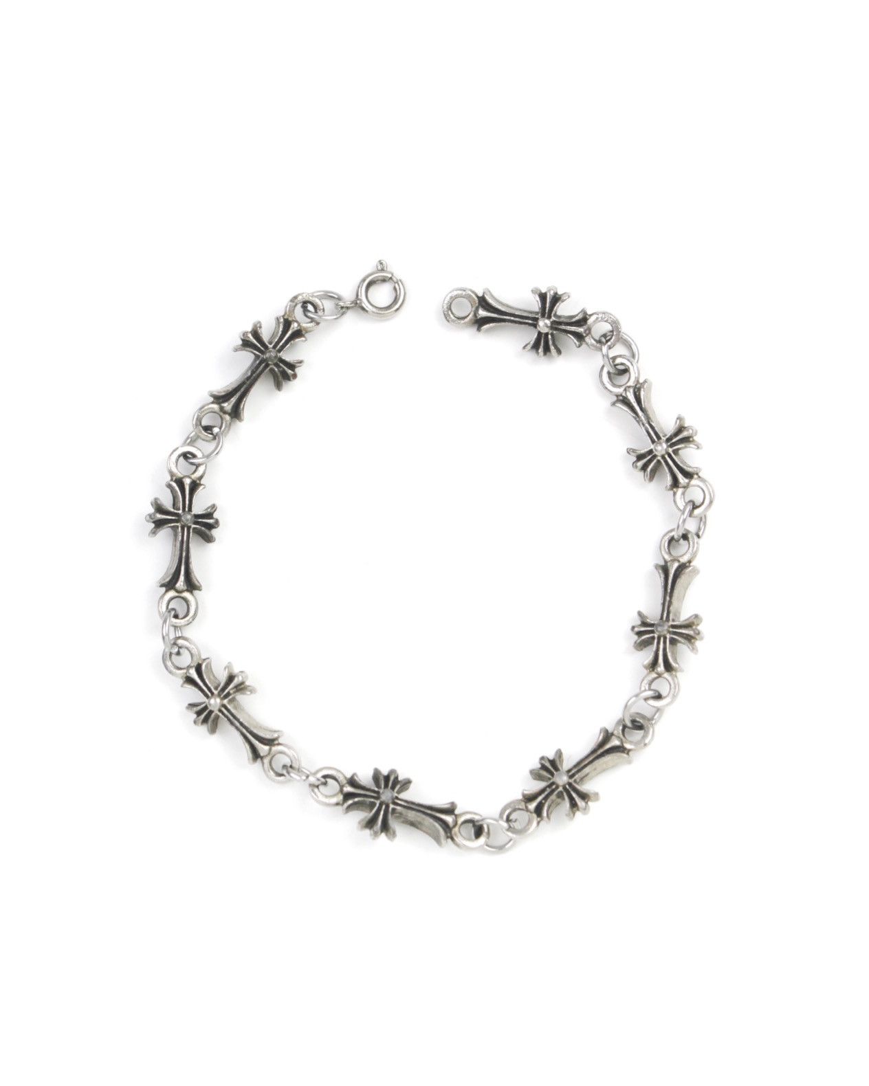 Japanese Brand 2000S JAPANESE MADE GOTHIC CROSS LINK BRACELET Size ONE SIZE - 1 Thumbnail