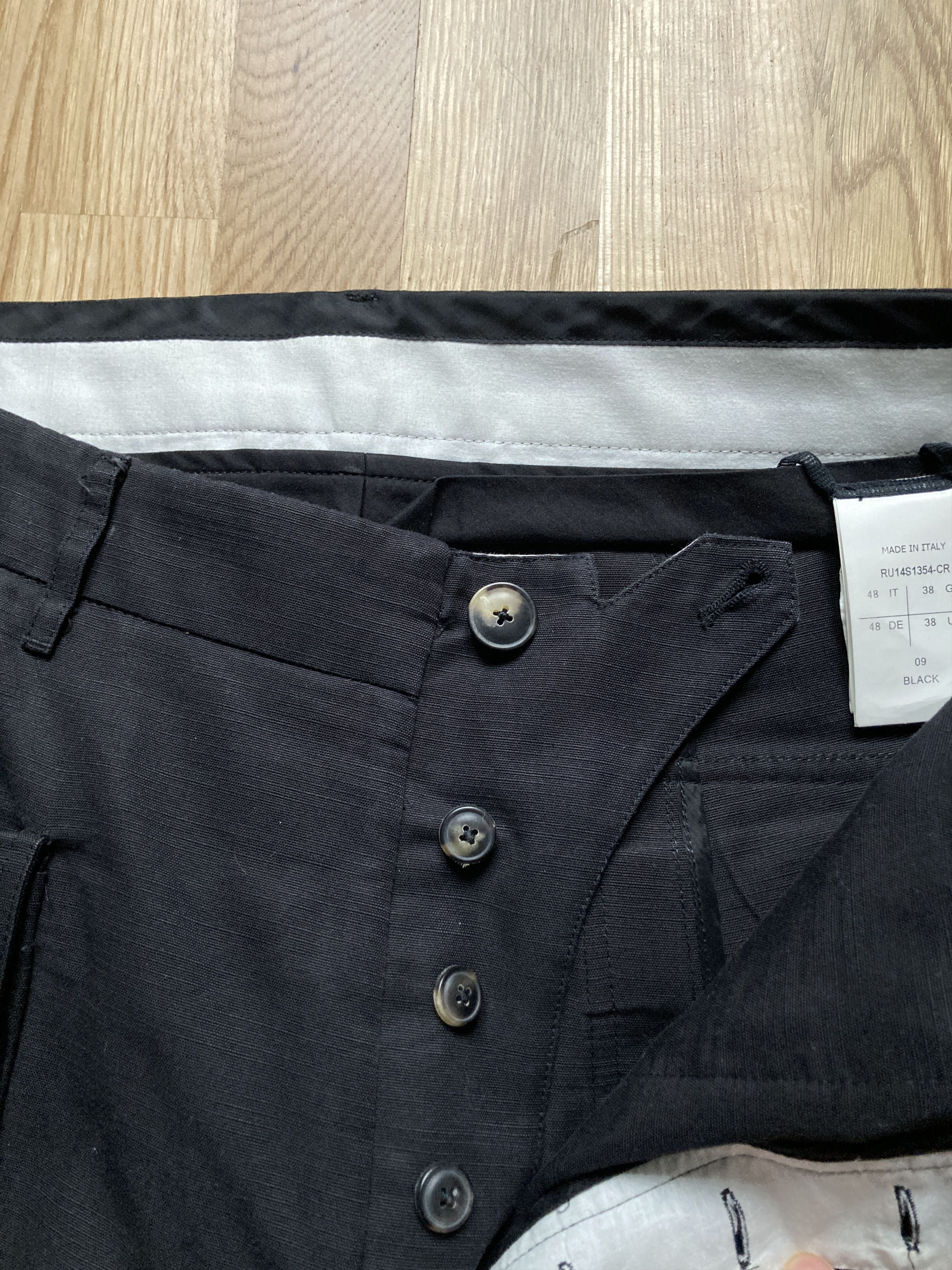Rick Owens S/S 14 "VICIOUS" Ramie & Cotton Memphis Pants Rick Owens M Size US 32 / EU 48 - 16 Thumbnail