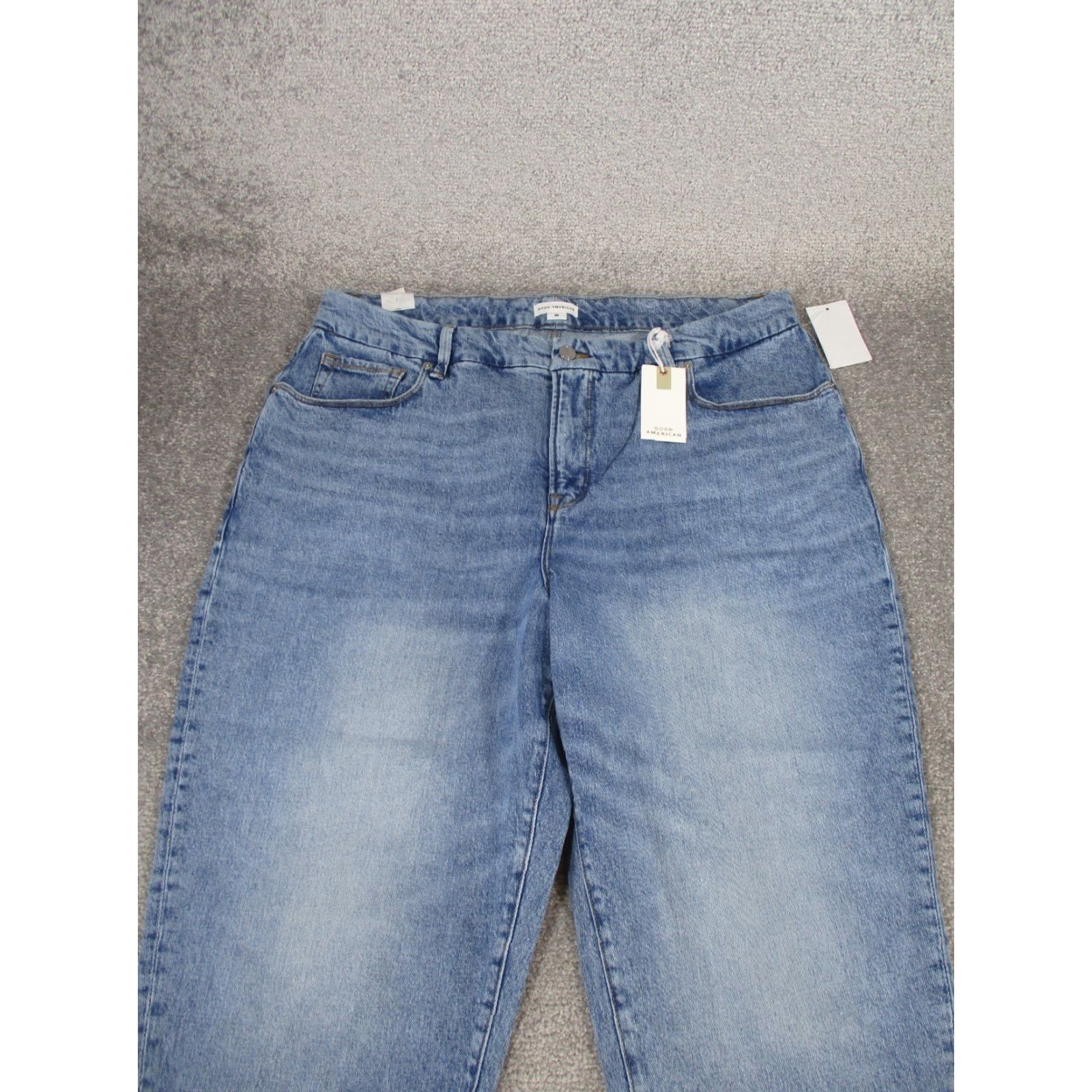 Good American Good American Jeans Womens 15 Light Wash Denim Crop NEW Cropped Jeans Blue Regular Rise High Zip 15 Womens jeans Size 36" / US 14 / IT 50 - 3 Thumbnail