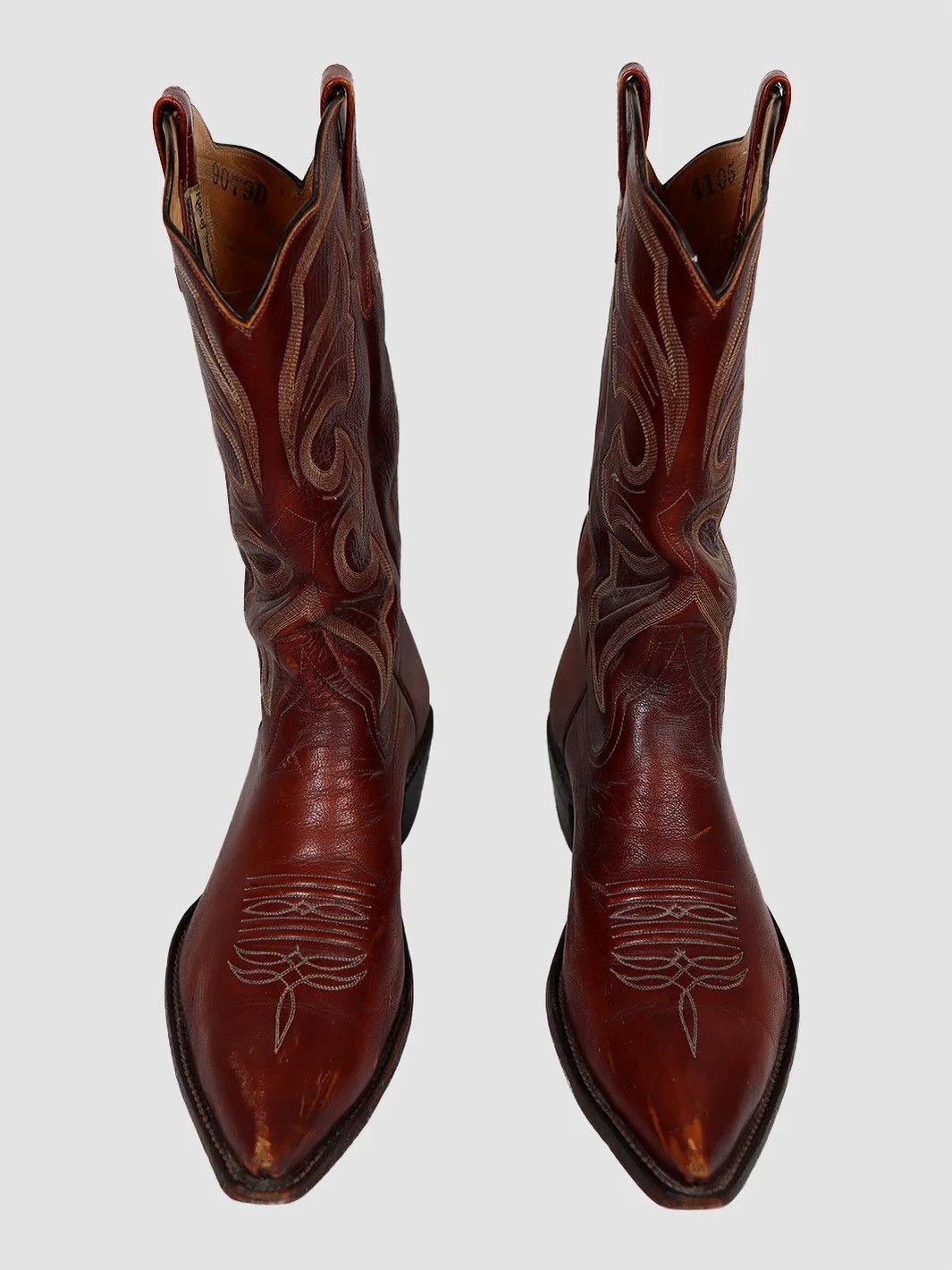 Rios of Mercedes Rio of Mercedes Handmade Leather & Lemonwood Boots 1980s Size US 10 / EU 43 - 3 Thumbnail