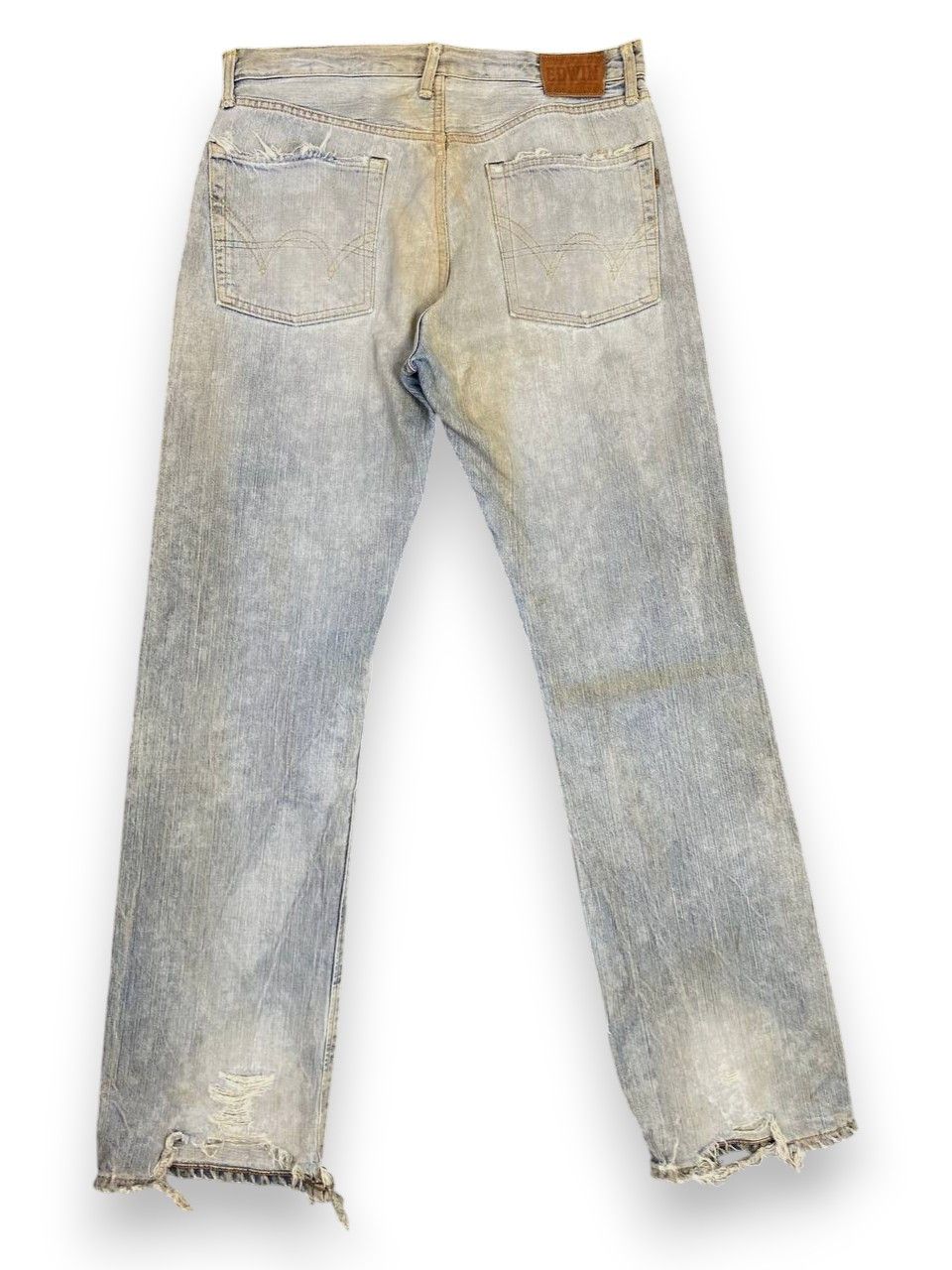 Edwin vintage edwin 505zx selvedge distressed denim nice design Size US 34 / EU 50 - 2 Thumbnail