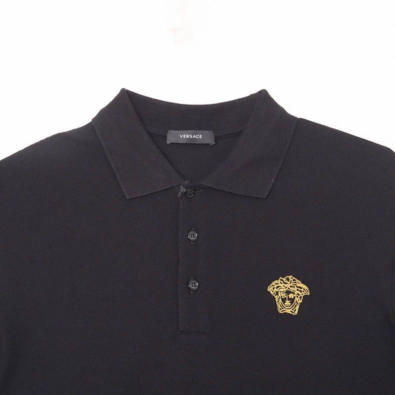 Other Versace Main line men's black polo shirt Size US L / EU 52-54 / 3 - 2 Thumbnail