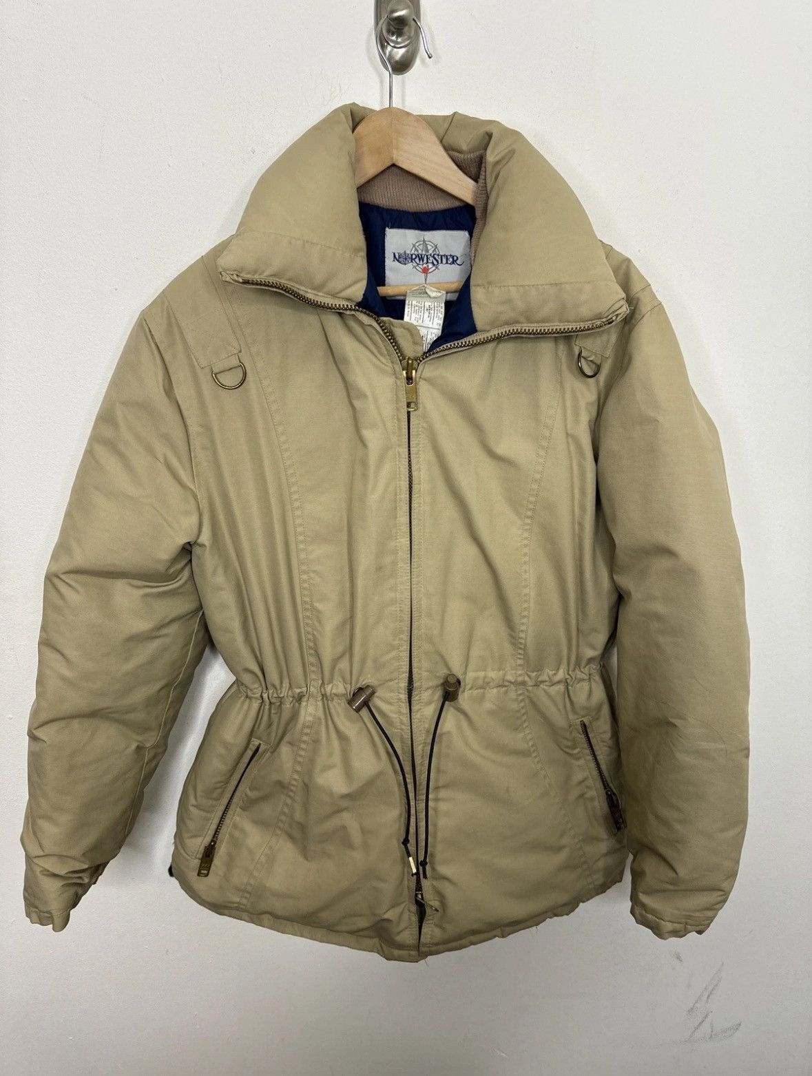 The North Face Beige/tan vintage down coat, Norwester brand Size US L / EU 52-54 / 3 - 1 Thumbnail
