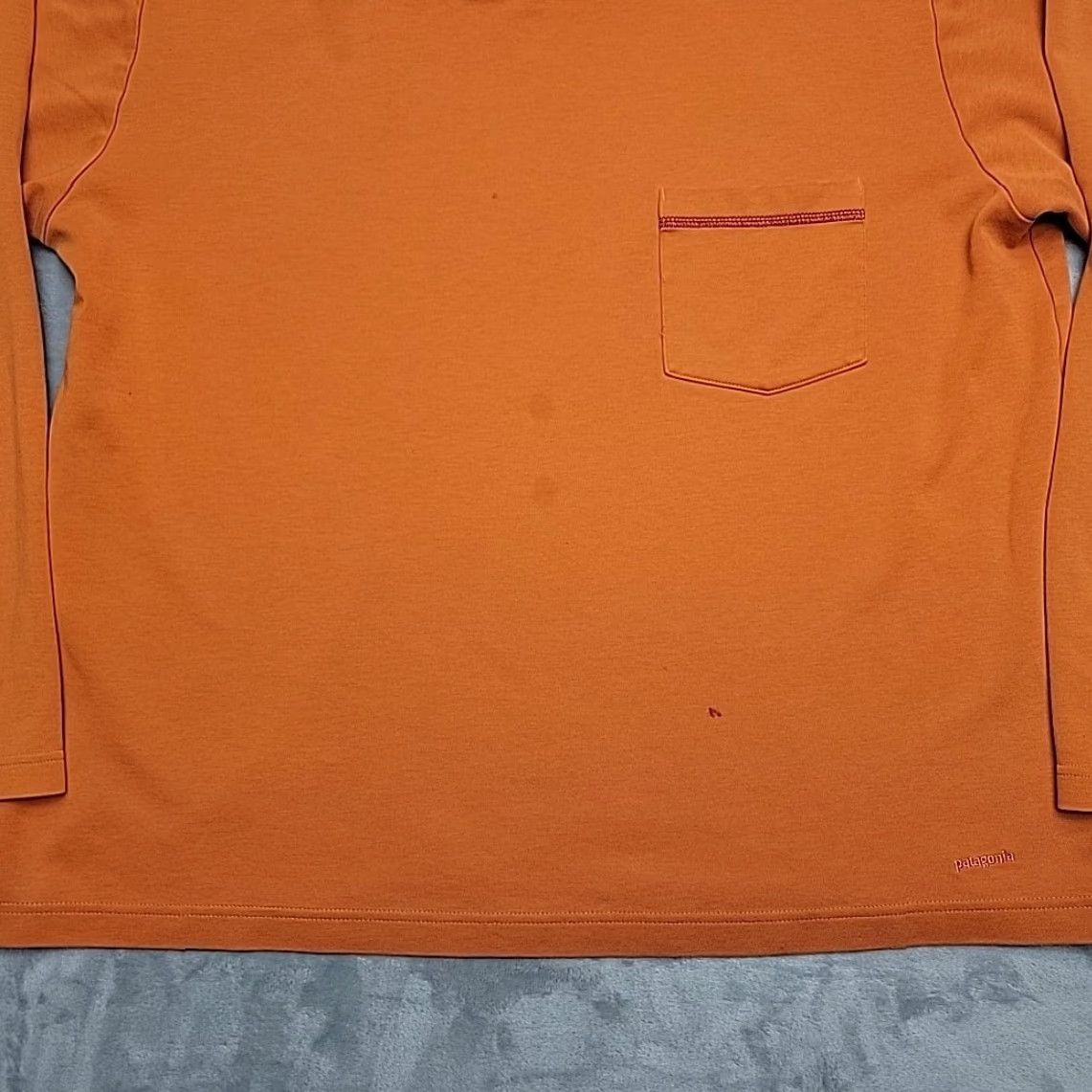 Patagonia Patagonia Shirt Men XL Orange Long Sleeve Organic Cotton Tencel Blend 54445 Size US XL / EU 56 / 4 - 2 Thumbnail
