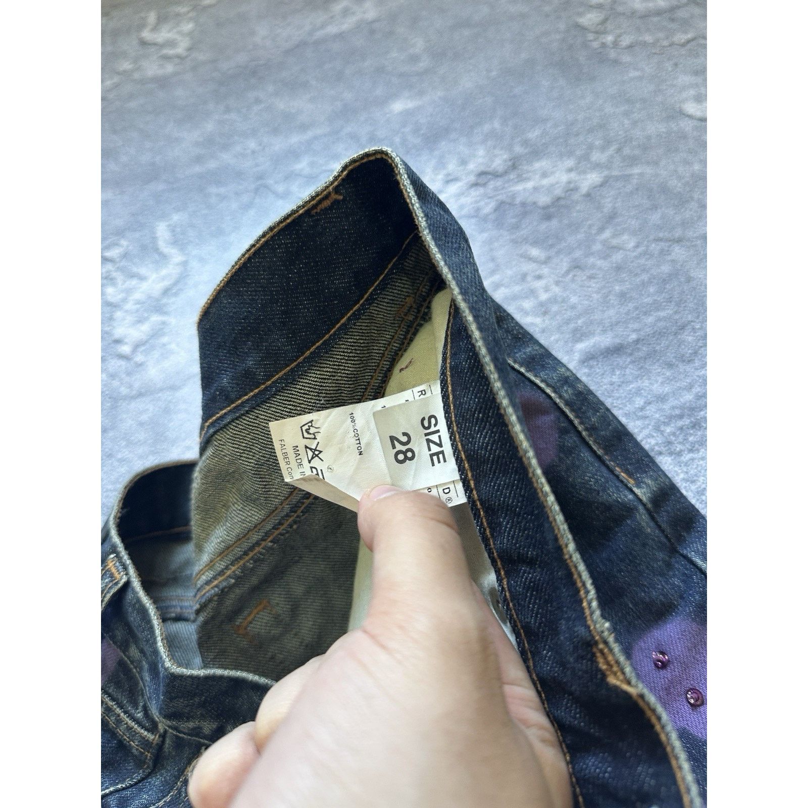 John Richmond Vintage John Richmond Bootcut Overprinted Punk Denim Pants Size 28" / US 6 / IT 42 - 9 Thumbnail