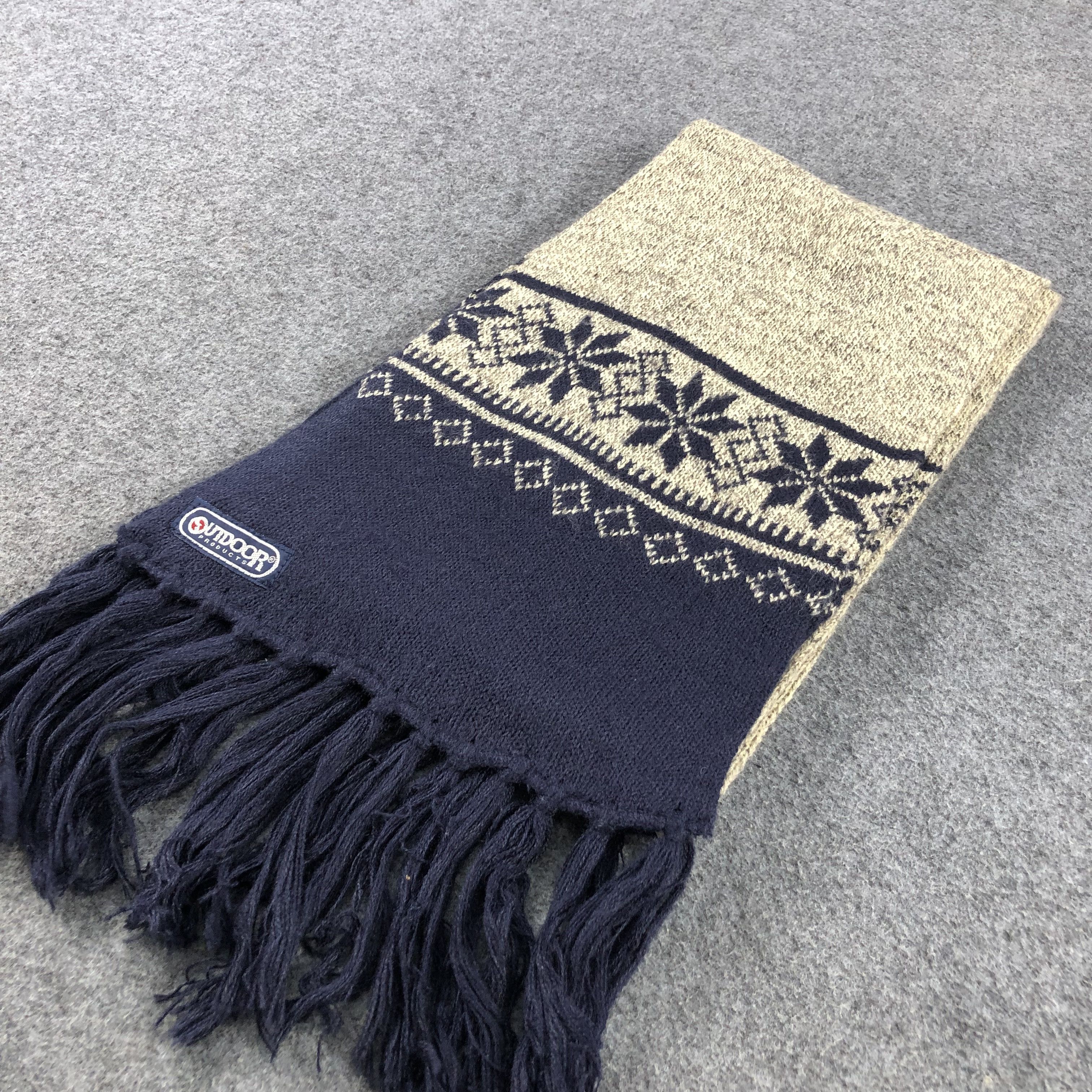 Vintage Outdoor Wool Scarf Muffler V725 Size ONE SIZE - 3 Thumbnail
