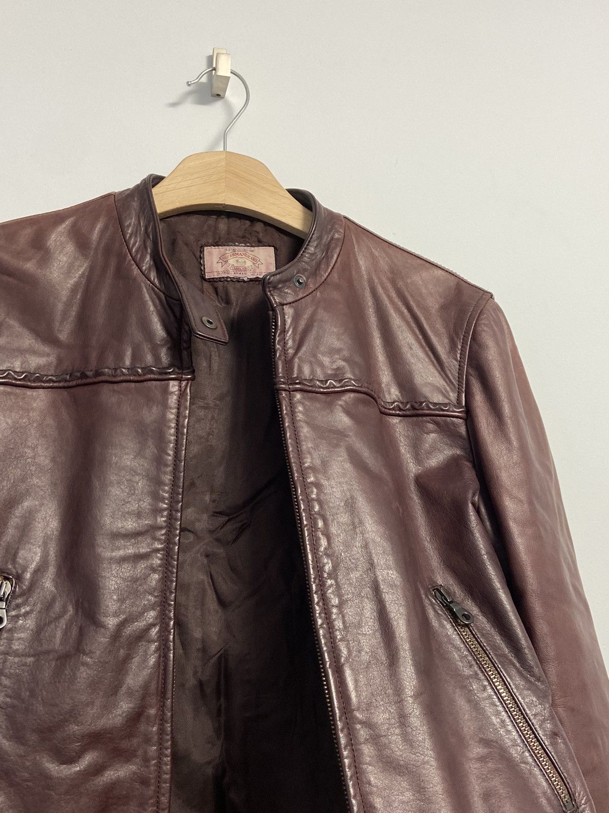 Giorgio Armani Giorgio Armani Vintage Leather Jacket Size M / US 6-8 / IT 42-44 - 15 Thumbnail