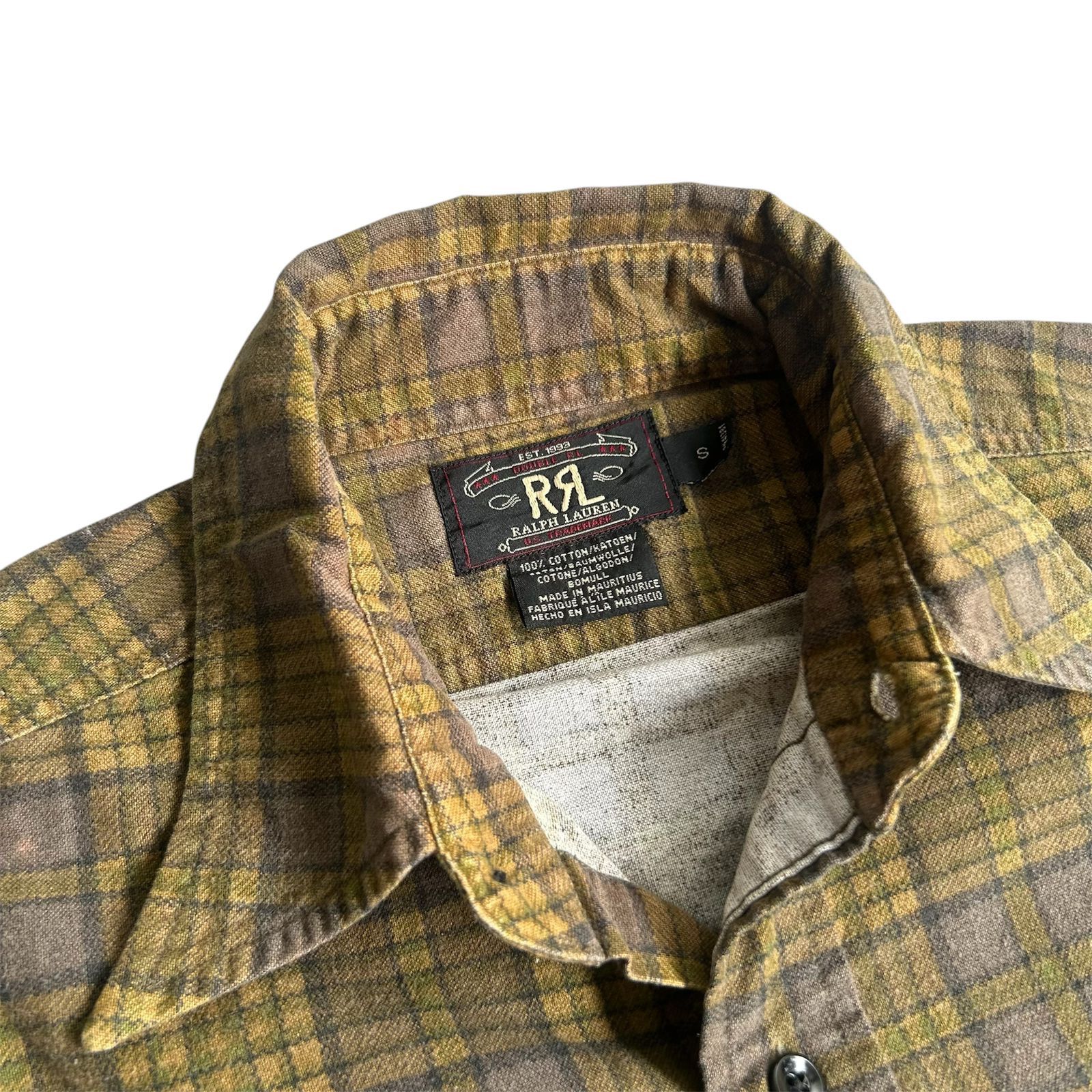 RRL Ralph Lauren Ralph Lauren RRL Double RL Psychedelic Plaid Tartan Faded Size US S / EU 44-46 / 1 - 3 Thumbnail
