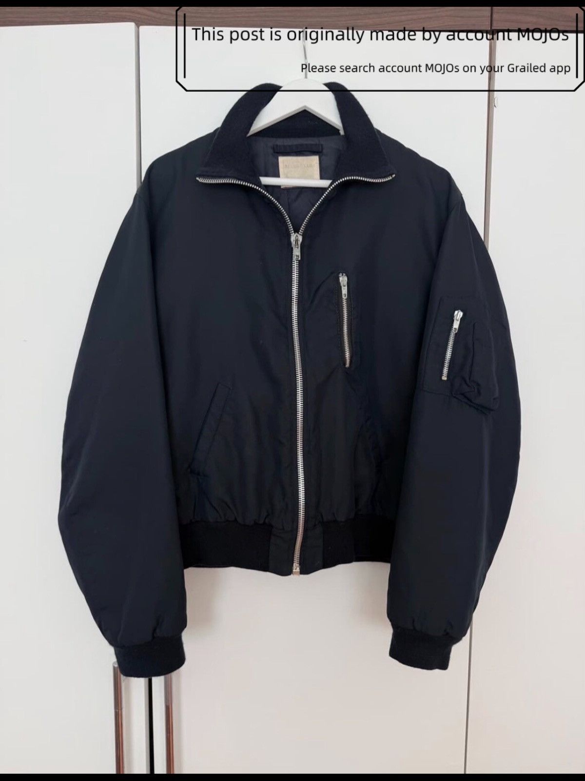 Helmut Lang Sz 48 Helmut Lang 98AW Padded Bomber Flight Jacket mojos61 Size US M / EU 48-50 / 2 - 2 Thumbnail