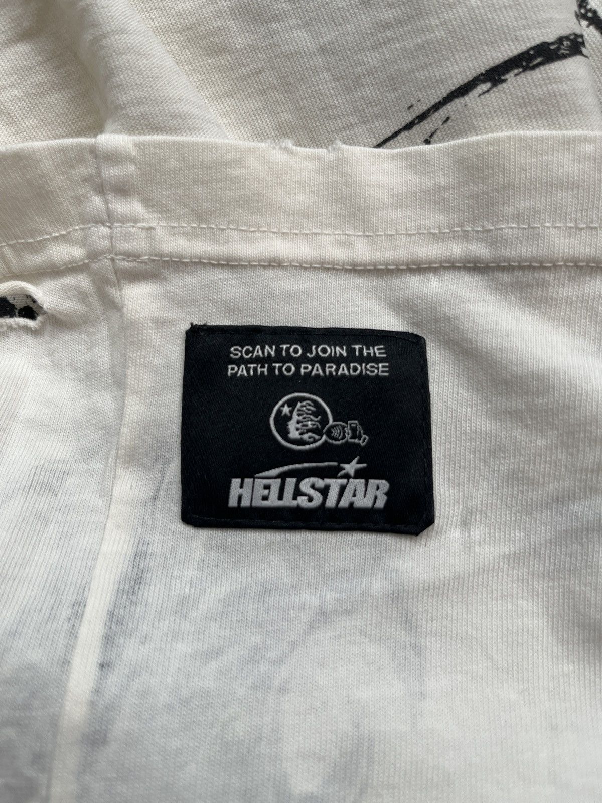 HELLSTAR Hellstar beige cut & sew tee Size US S / EU 44-46 / 1 - 10 Thumbnail